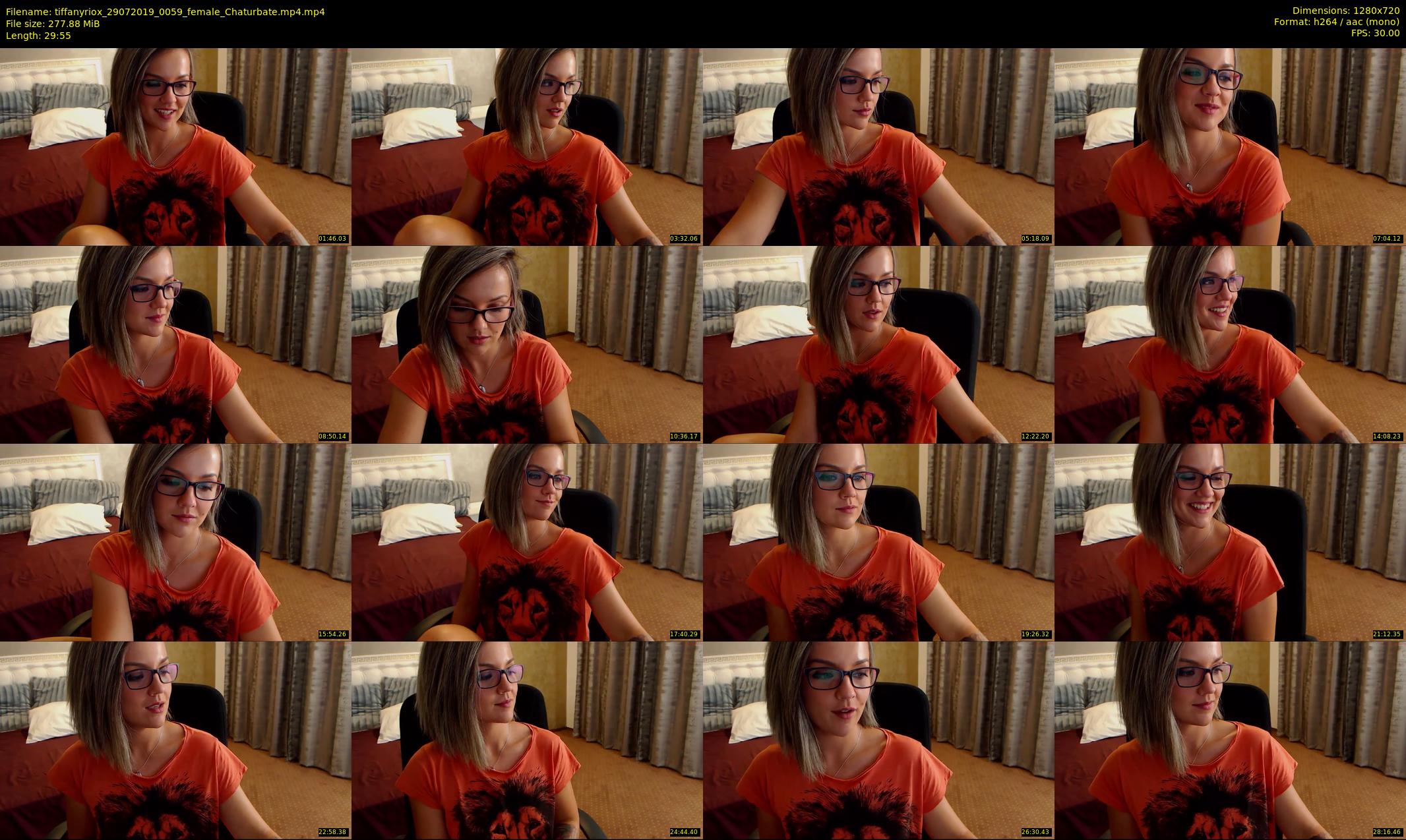 tiffanyriox — 30 minute Chaturbate female cam show recording, 720p, Jul 29, 2019