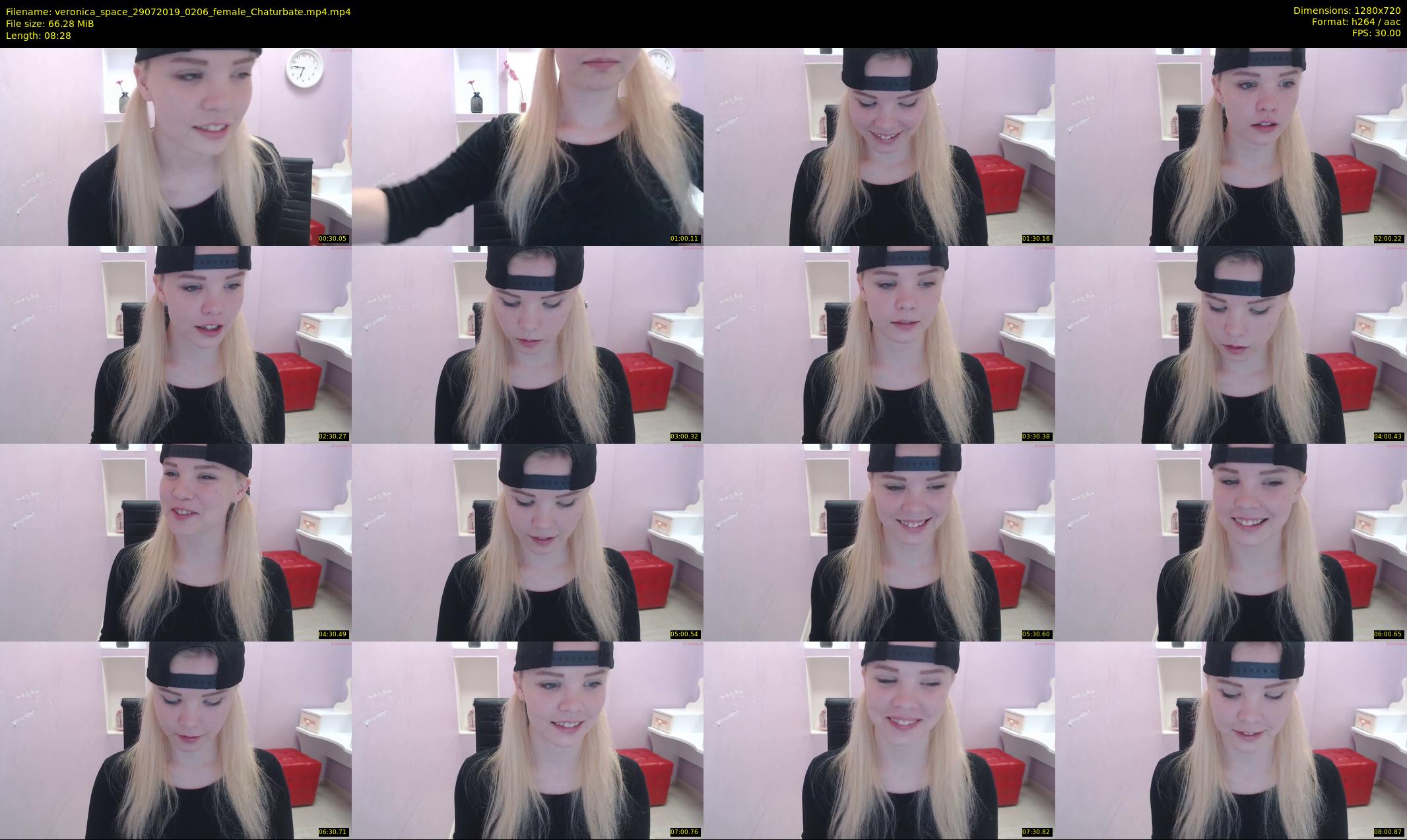 veronica_space — 9 minute Chaturbate female cam show recording, 720p, Jul 29, 2019
