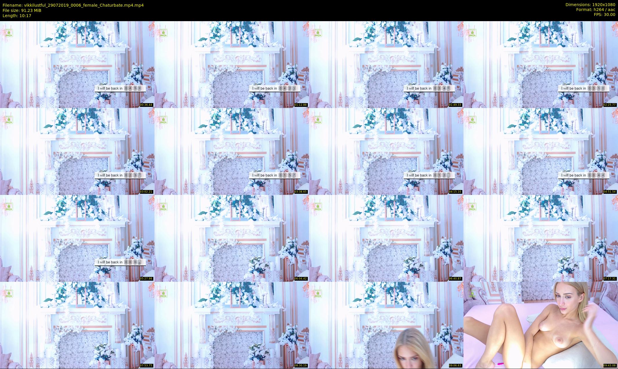 vikkilustful — 11 minute Chaturbate female cam show recording, 1080p, Jul 29, 2019