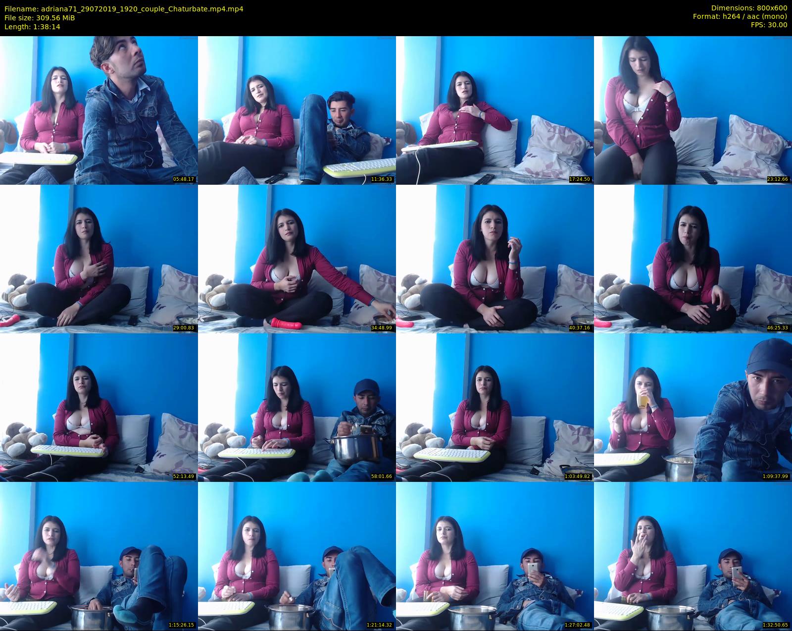 adriana71 — 99 minute Chaturbate couple cam show recording, 480p, Jul 29, 2019