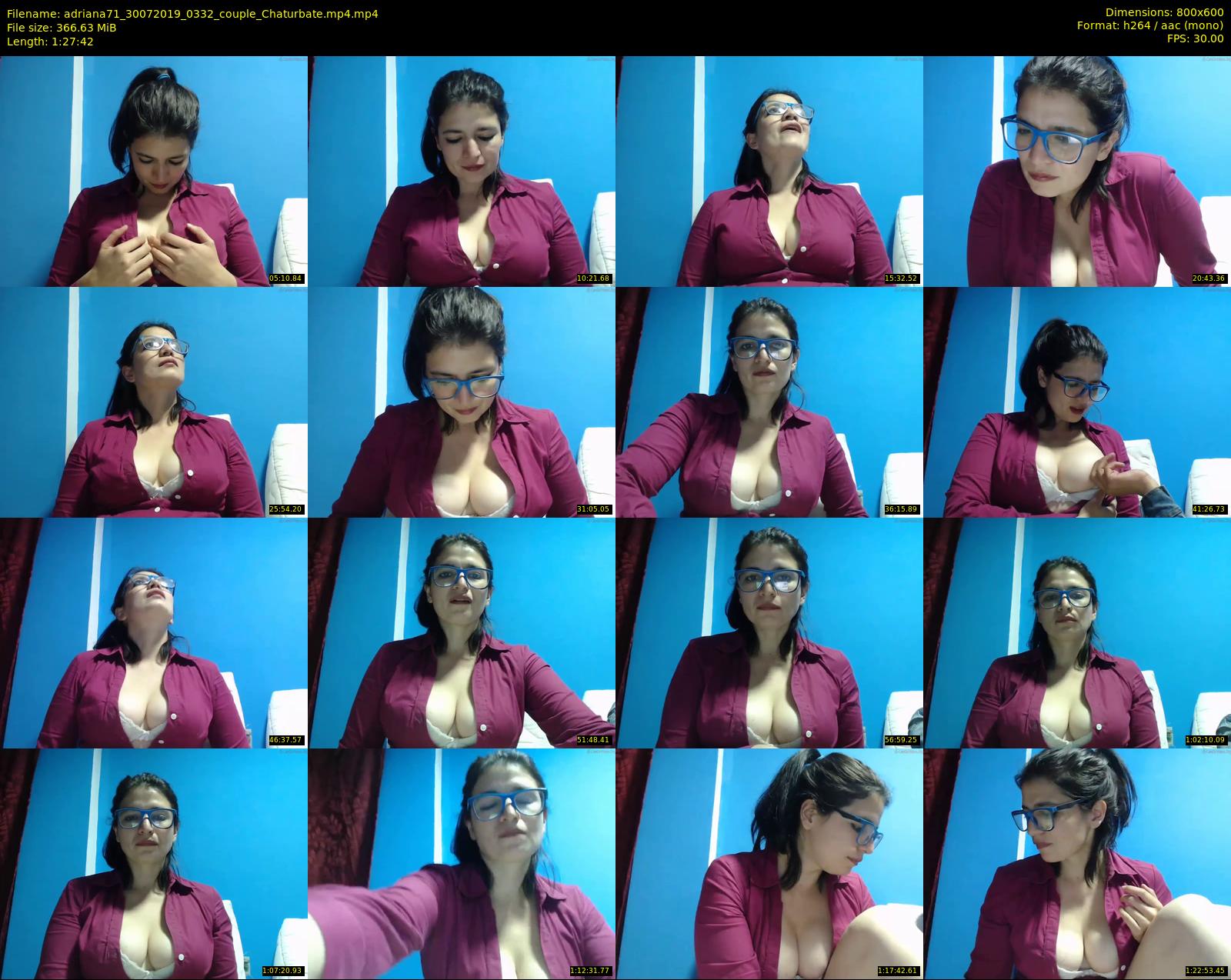 adriana71 — 88 minute Chaturbate couple cam show recording, 480p, Jul 30, 2019
