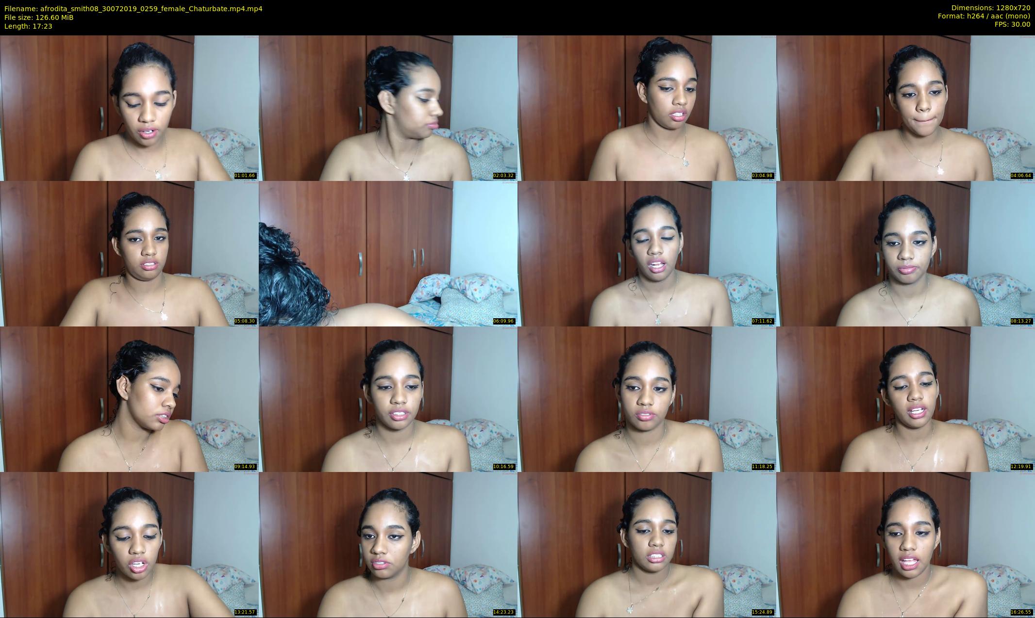afrodita_smith08 — 18 minute Chaturbate female cam show recording, 720p, Jul 30, 2019