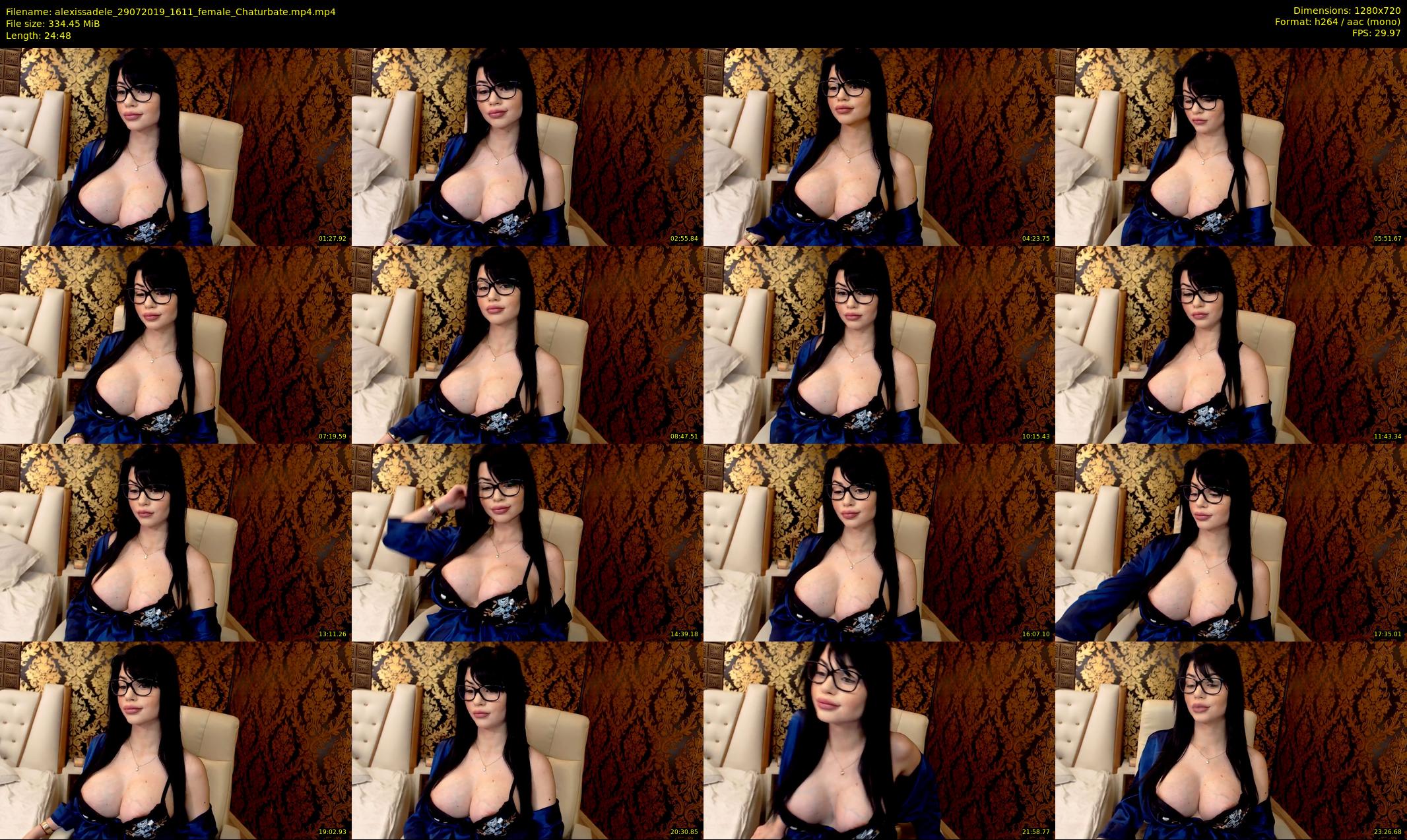alexissadele — 25 minute Chaturbate female cam show recording, 720p, Jul 29, 2019