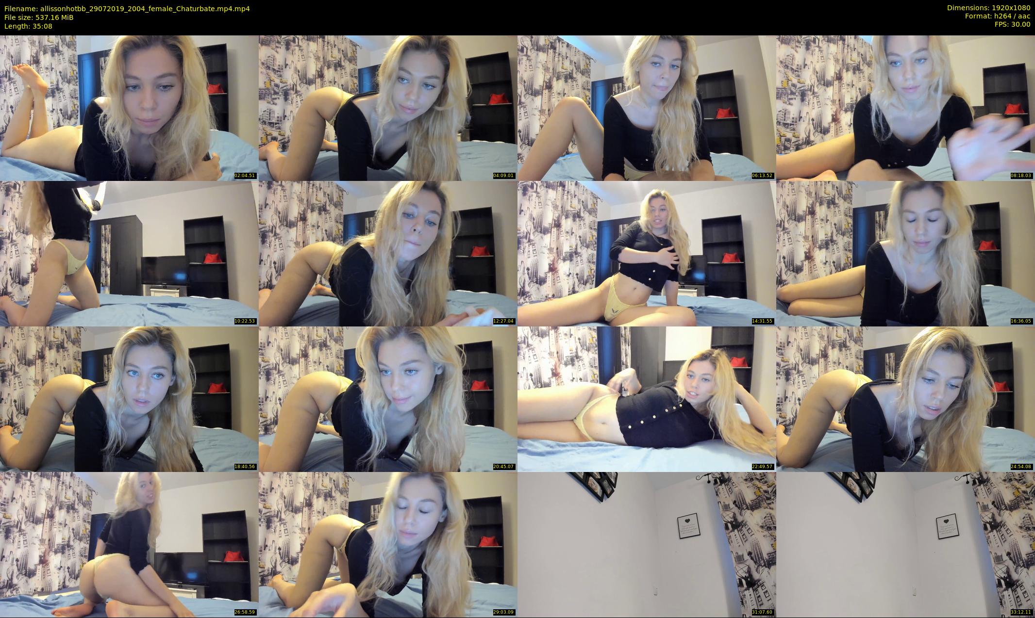 allissonhotbb — 36 minute Chaturbate female cam show recording, 1080p, Jul 29, 2019
