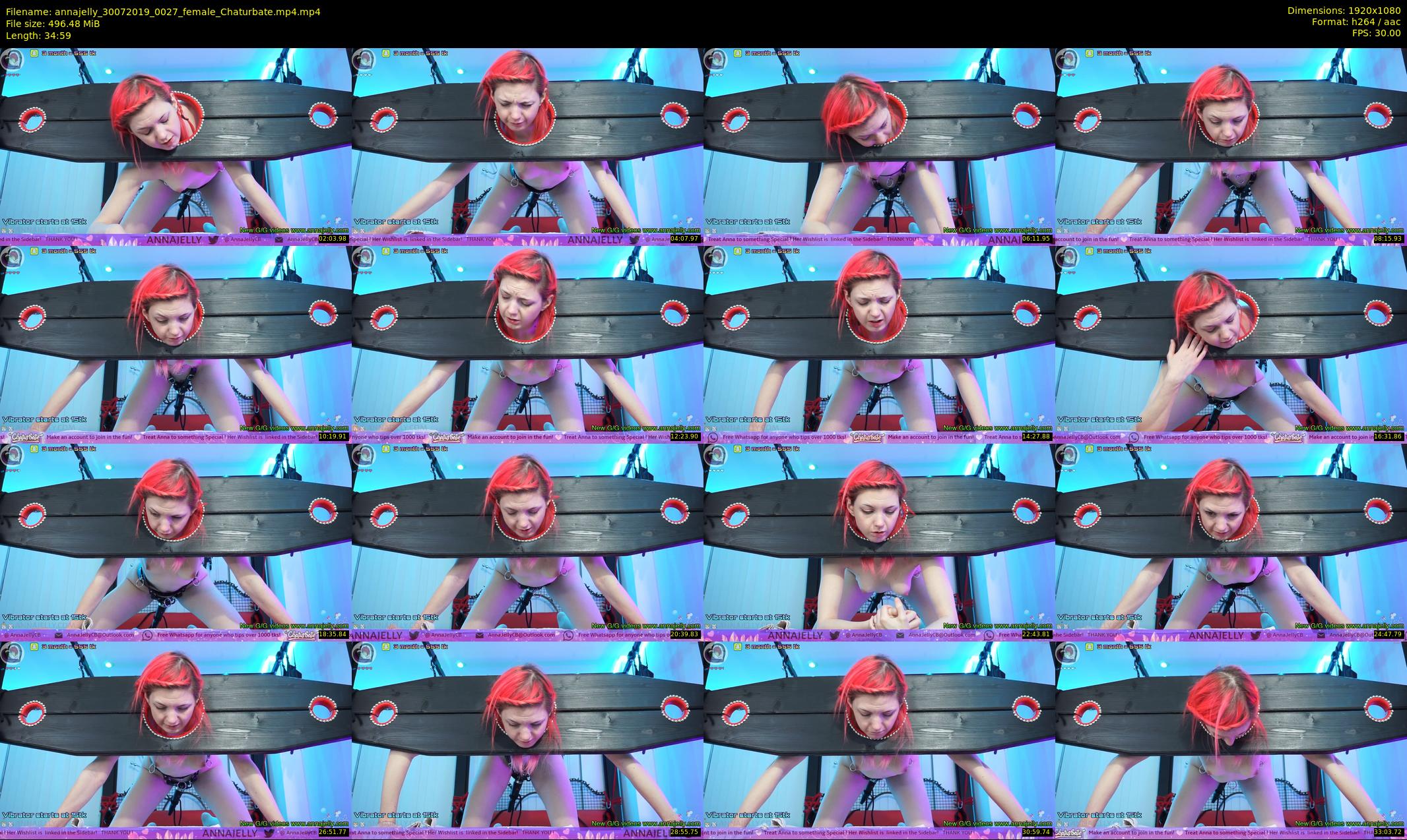 annajelly — 35 minute Chaturbate couple cam show recording, 1080p, Jul 30, 2019