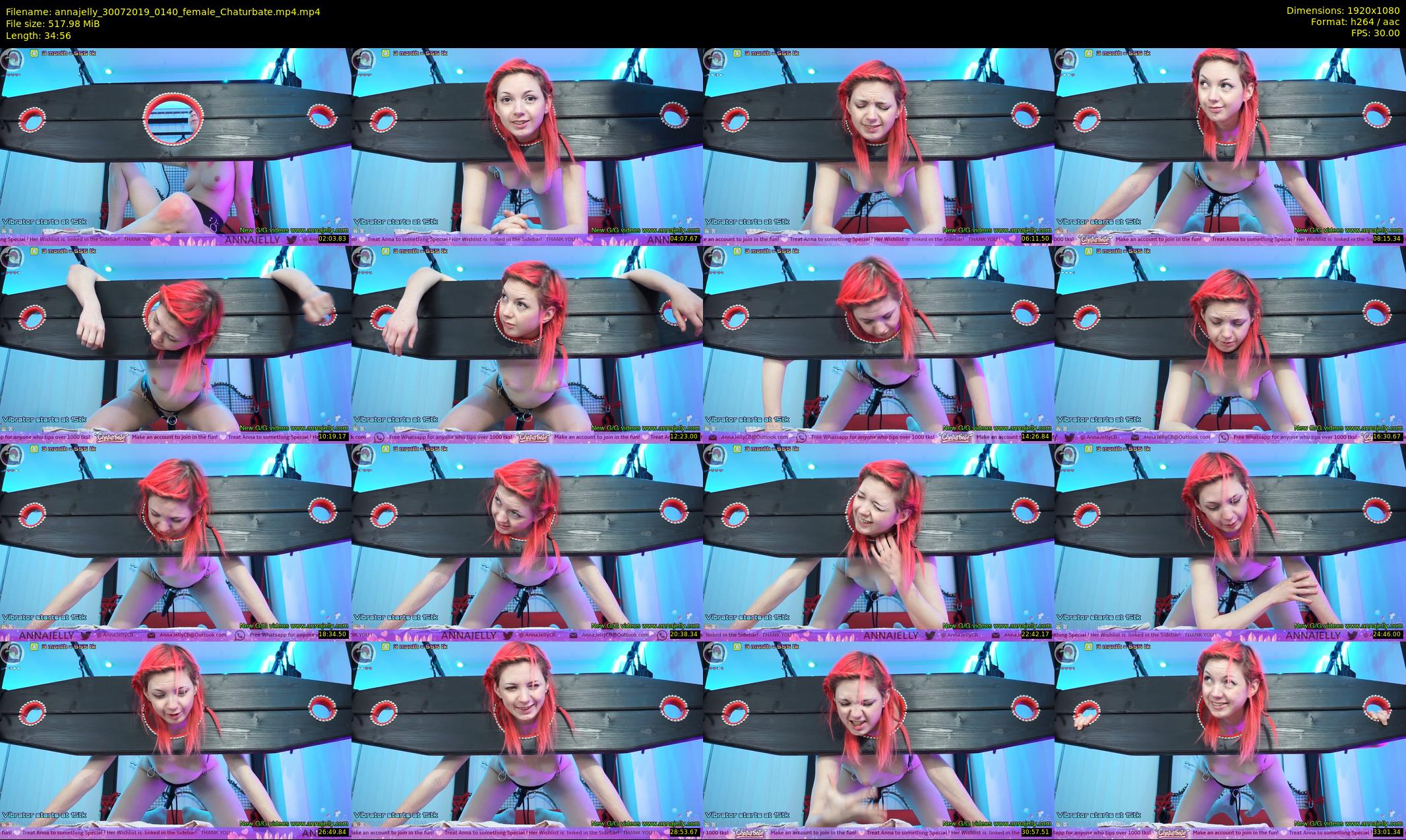 annajelly — 35 minute Chaturbate couple cam show recording, 1080p, Jul 30, 2019