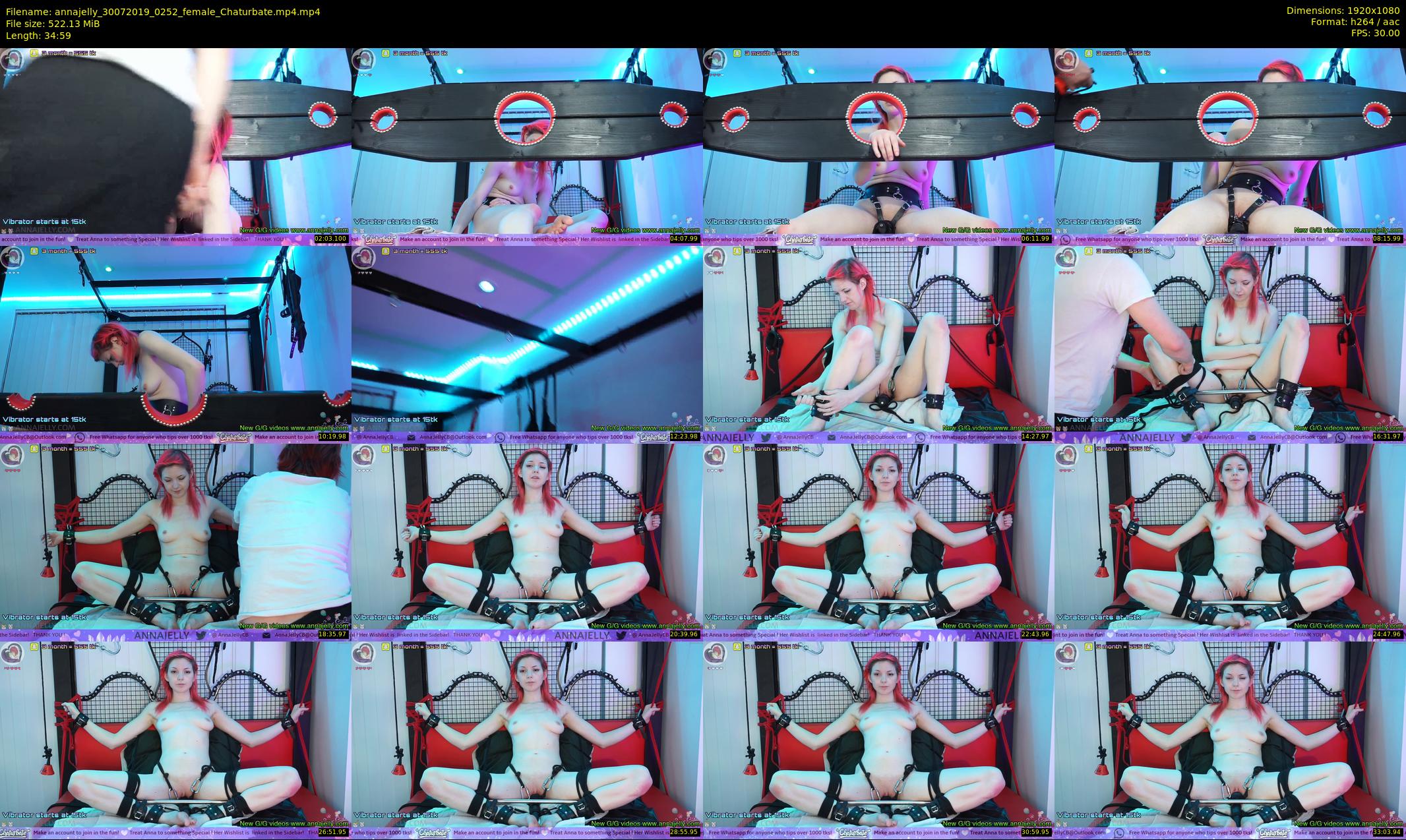 annajelly — 35 minute Chaturbate couple cam show recording, 1080p, Jul 30, 2019