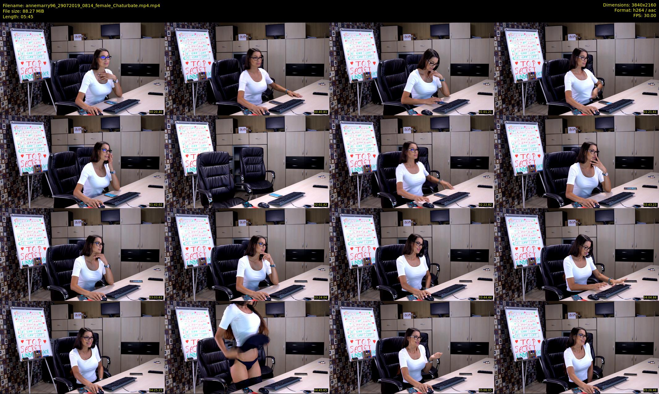 annemarry96 — 6 minute Chaturbate female cam show recording, 4K, Jul 29, 2019