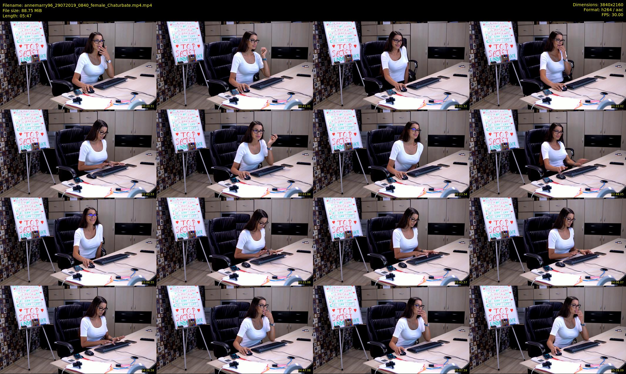 annemarry96 — 6 minute Chaturbate female cam show recording, 4K, Jul 29, 2019