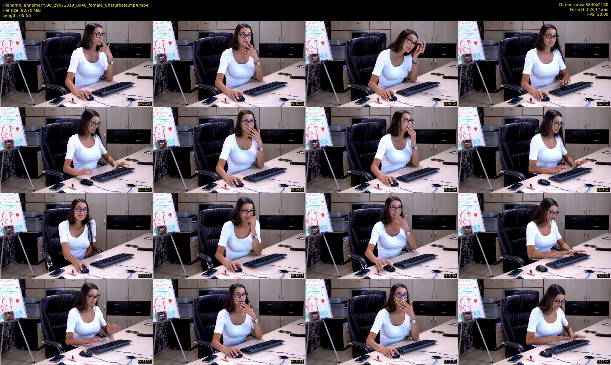 annemarry96 — 6 minute Chaturbate female cam show recording, 4K, Jul 29, 2019