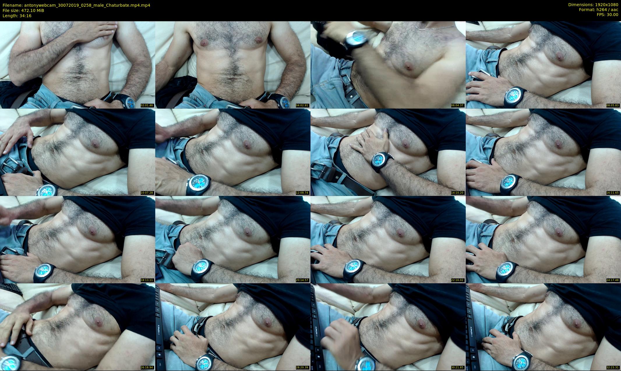 antonywebcam — 35 minute Chaturbate male cam show recording, 1080p, Jul 30, 2019