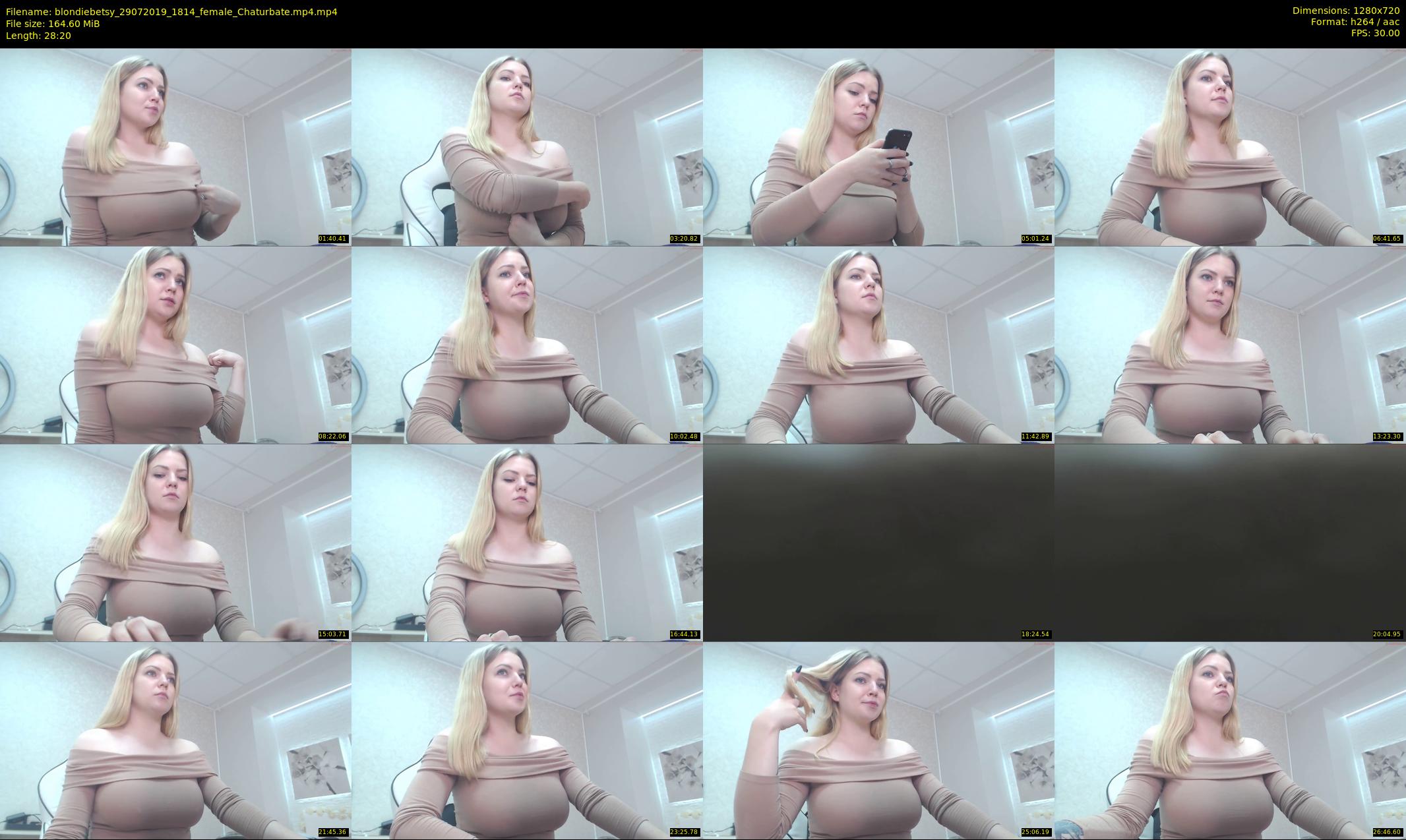 blondiebetsy — 29 minute Chaturbate female cam show recording, 720p, Jul 29, 2019