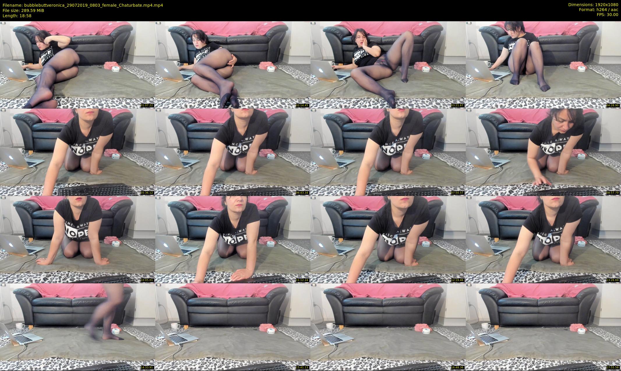 bubblebuttveronica — 19 minute Chaturbate female cam show recording, 1080p, Jul 29, 2019