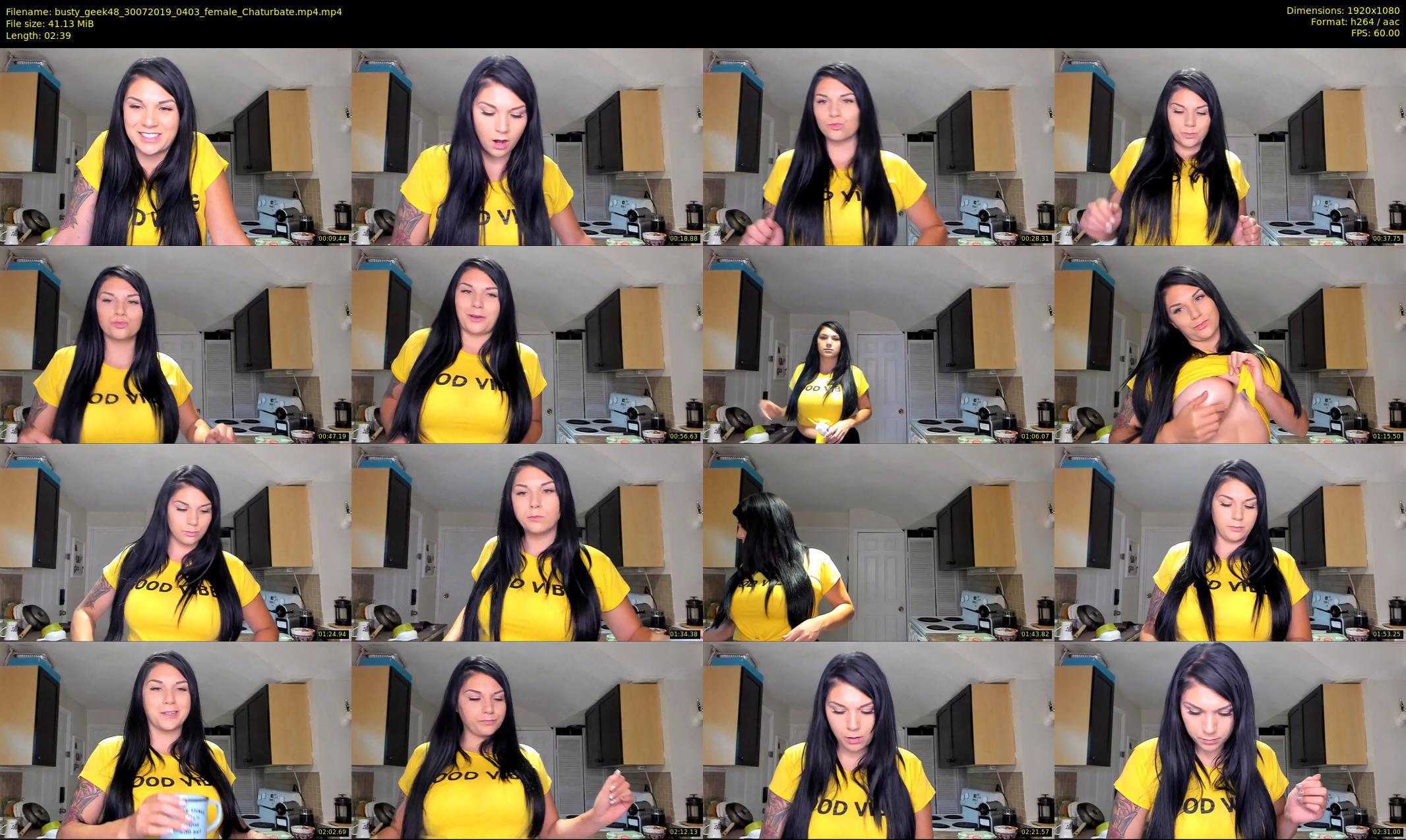 busty_geek48 — 3 minute Chaturbate female cam show recording, 1080p, Jul 30, 2019