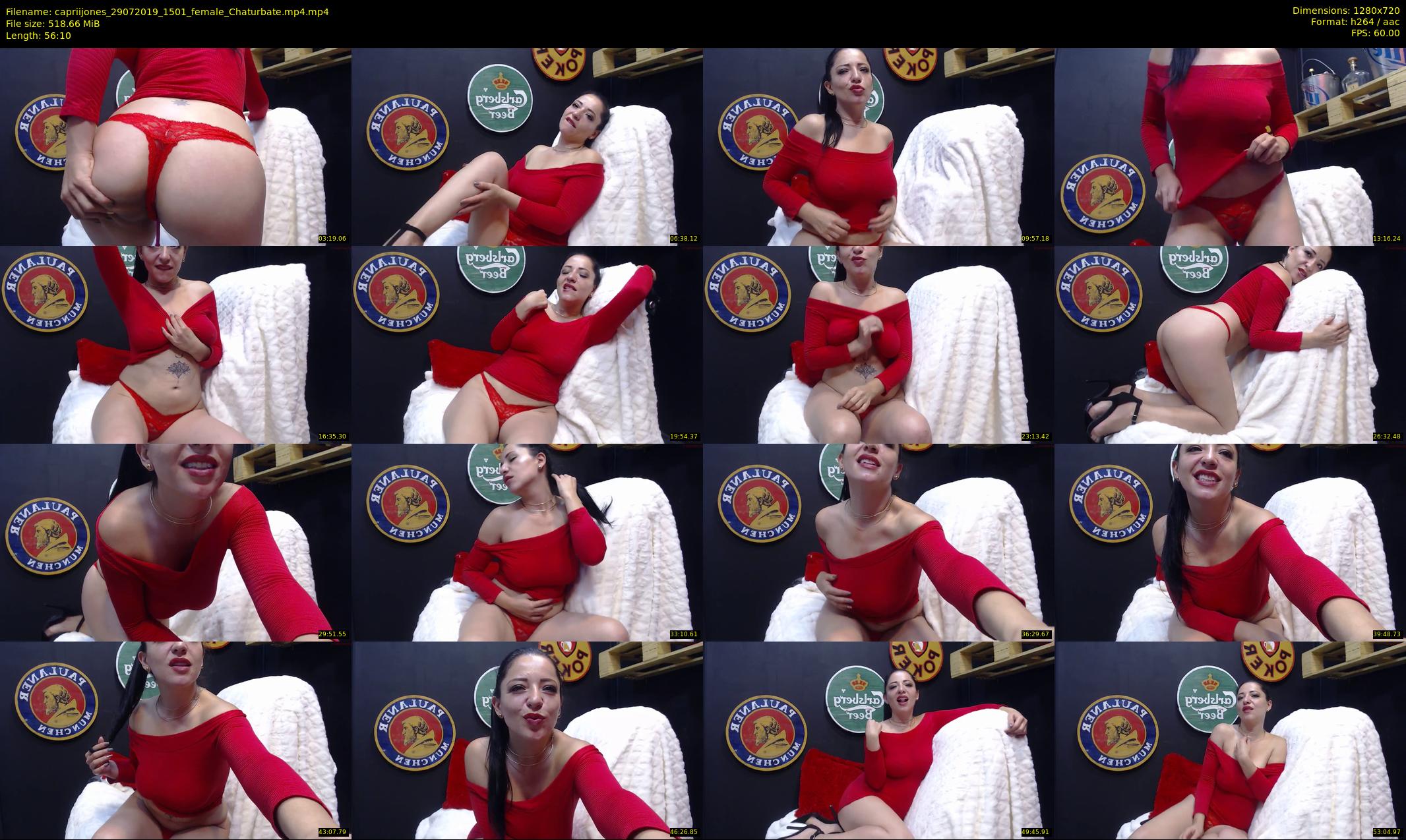 capriijones — 57 minute Chaturbate female cam show recording, 720p, Jul 29, 2019
