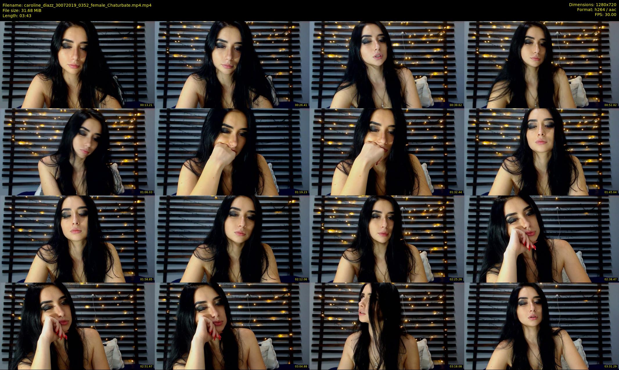 caroline_diazz — 4 minute Chaturbate female cam show recording, 720p, Jul 30, 2019