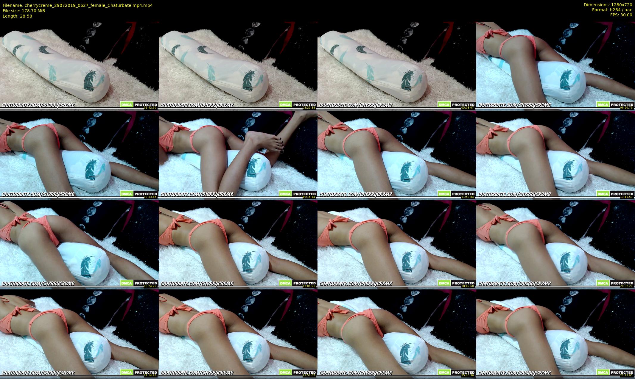 cherrycreme — 29 minute Chaturbate female cam show recording, 720p, Jul 29, 2019