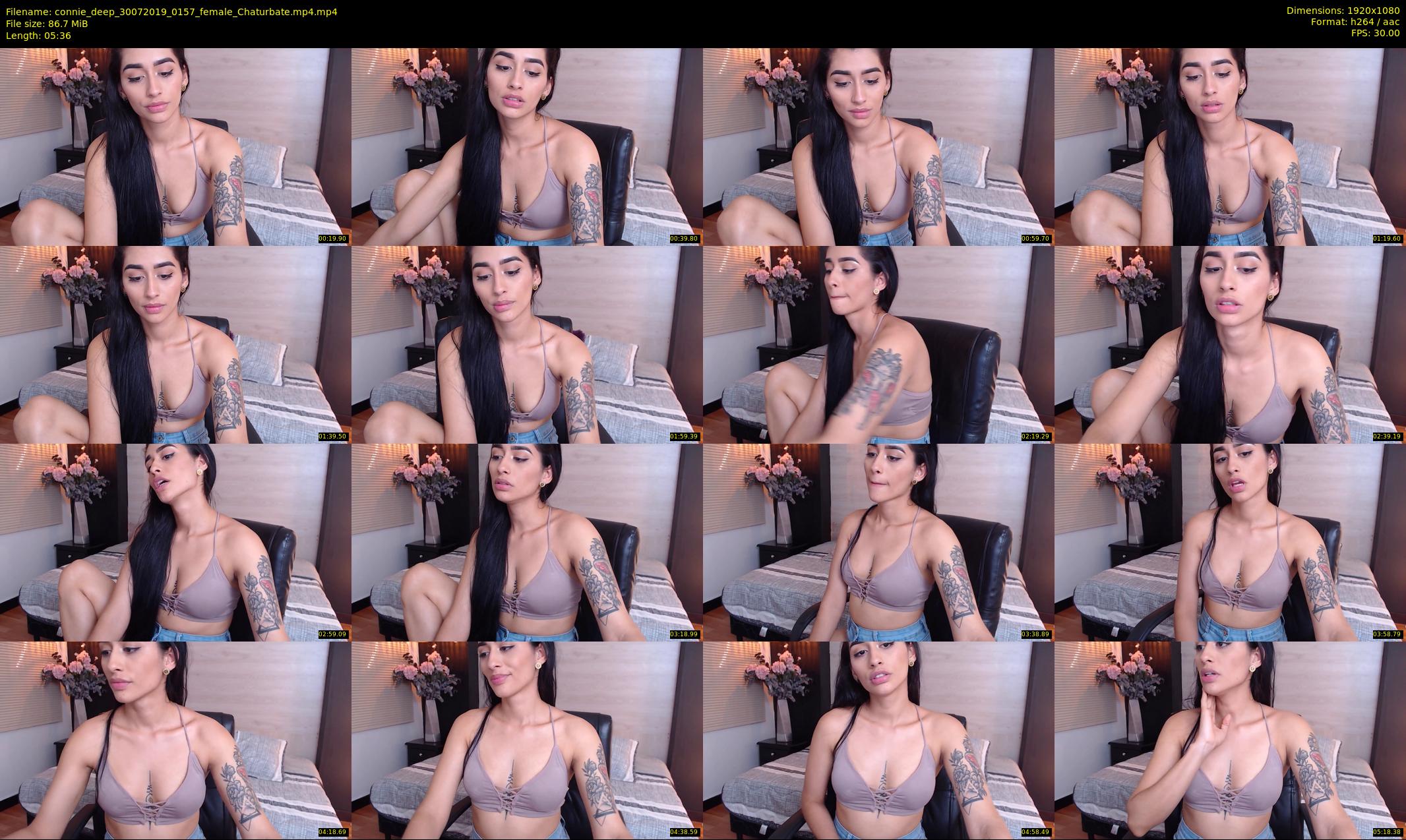 connie_deep — 6 minute Chaturbate female cam show recording, 1080p, Jul 30, 2019