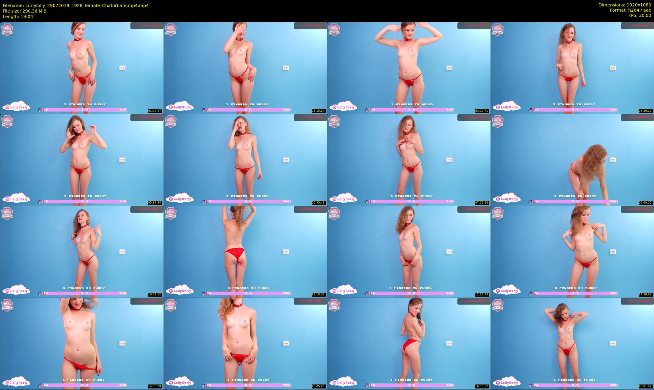 curlylolly — 20 minute Chaturbate female cam show recording, 1080p, Jul 29, 2019