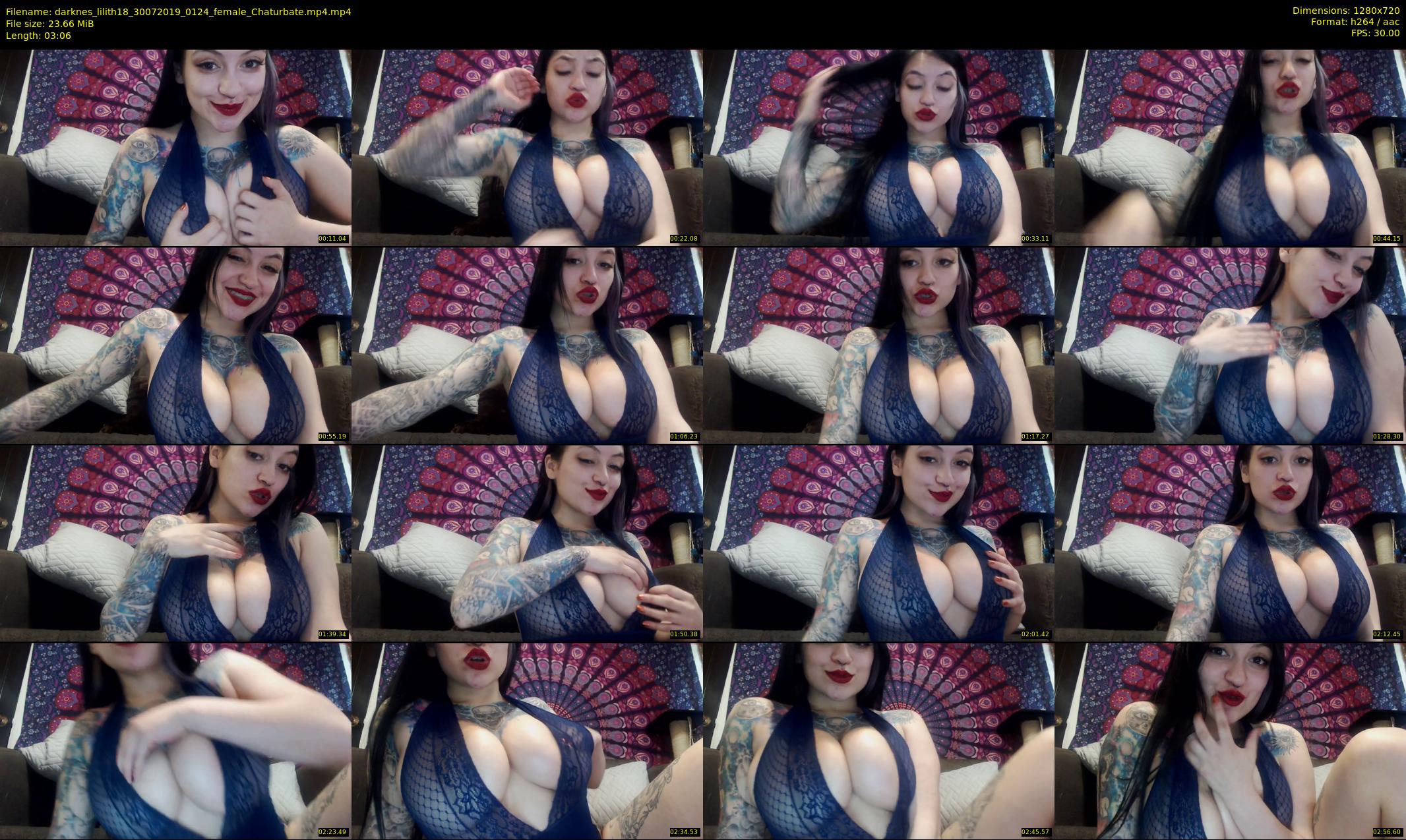 darknes_lilith18 — 4 minute Chaturbate female cam show recording, 720p, Jul 30, 2019