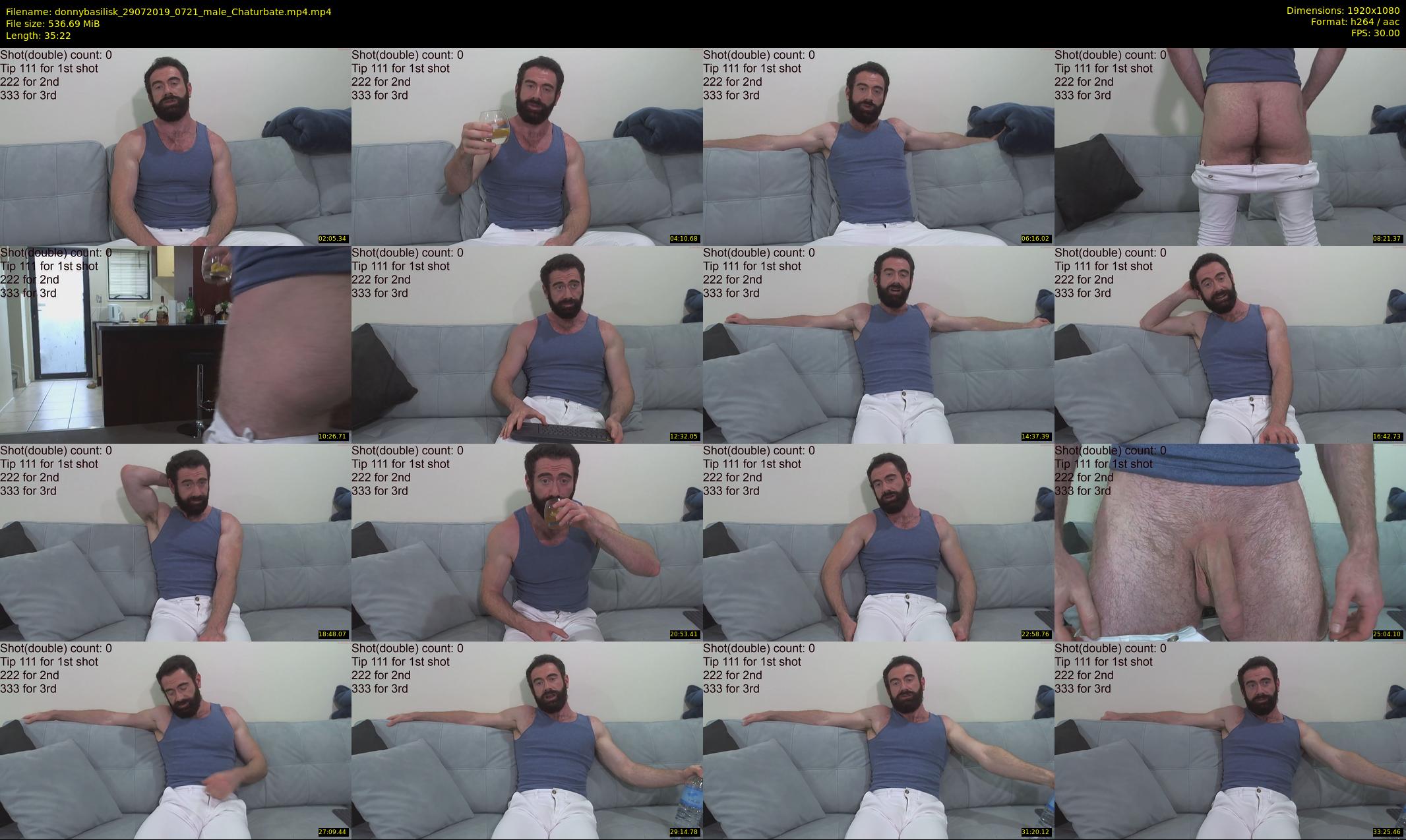 donnybasilisk — 36 minute Chaturbate male cam show recording, 1080p, Jul 29, 2019