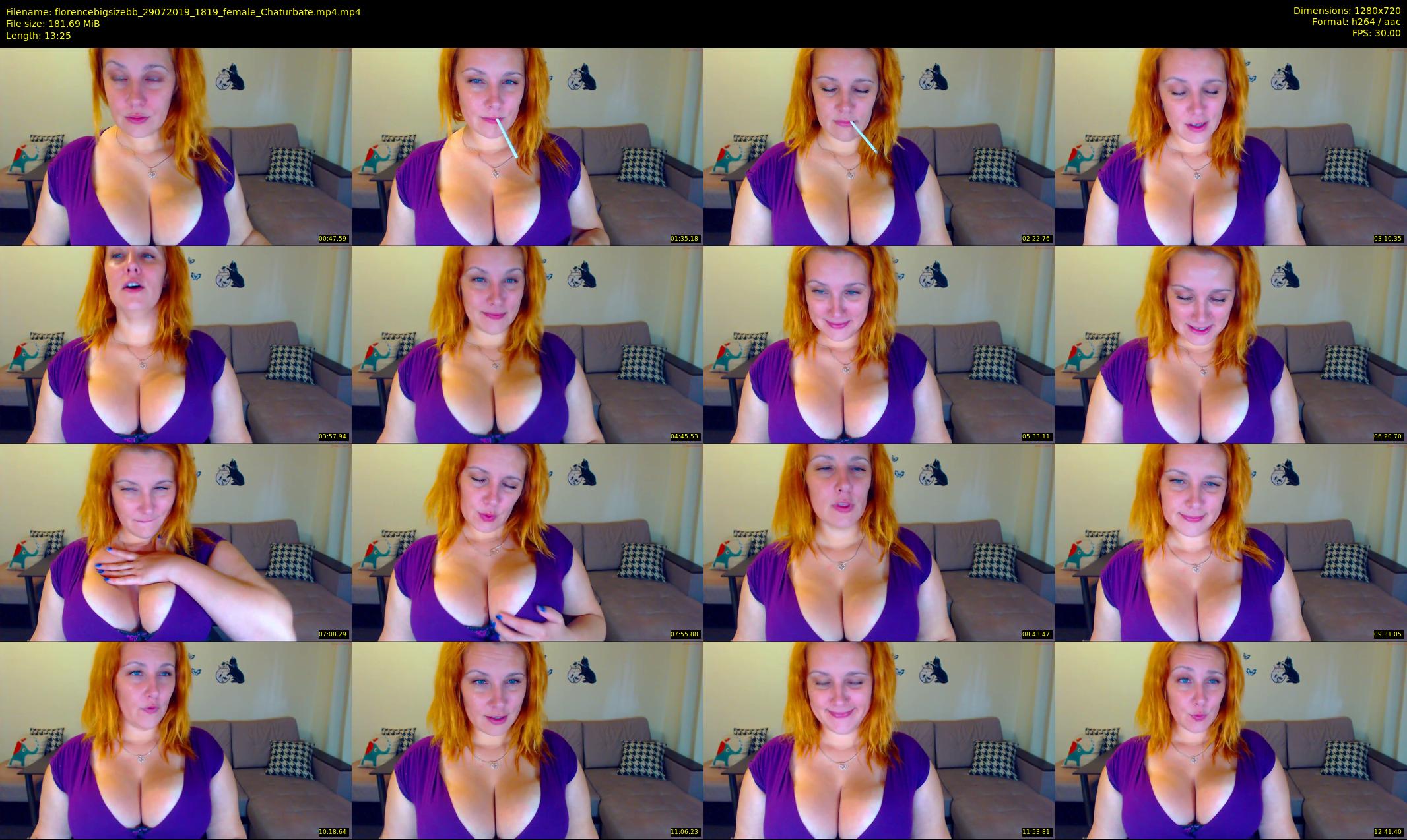 florencebigsizebb — 14 minute Chaturbate female cam show recording, 720p, Jul 29, 2019