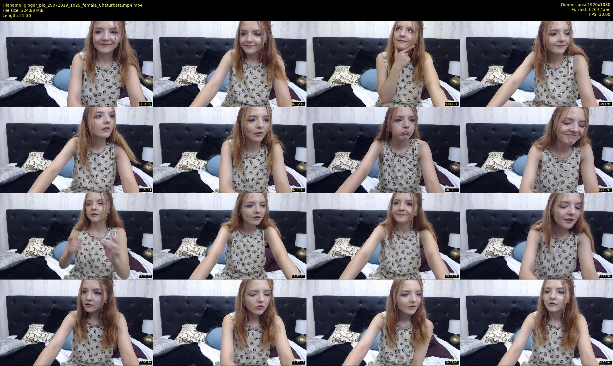 ginger_pie — 22 minute Chaturbate female cam show recording, 1080p, Jul 29, 2019