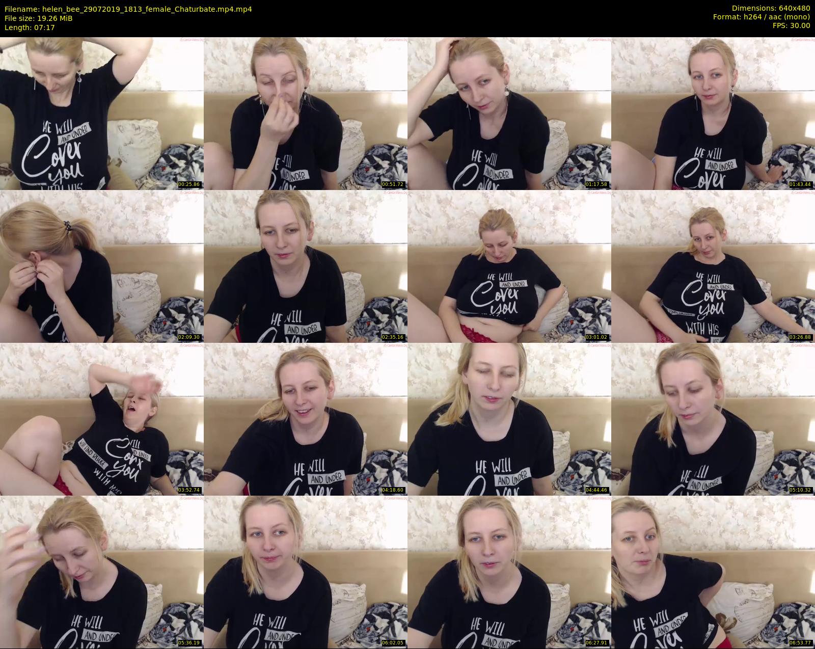 helen_bee — 8 minute Chaturbate female cam show recording, 480p, Jul 29, 2019