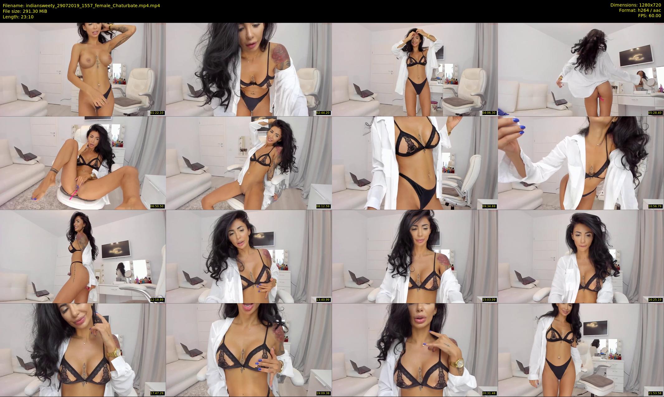 indiansweety — 24 minute Chaturbate female cam show recording, 720p, Jul 29, 2019