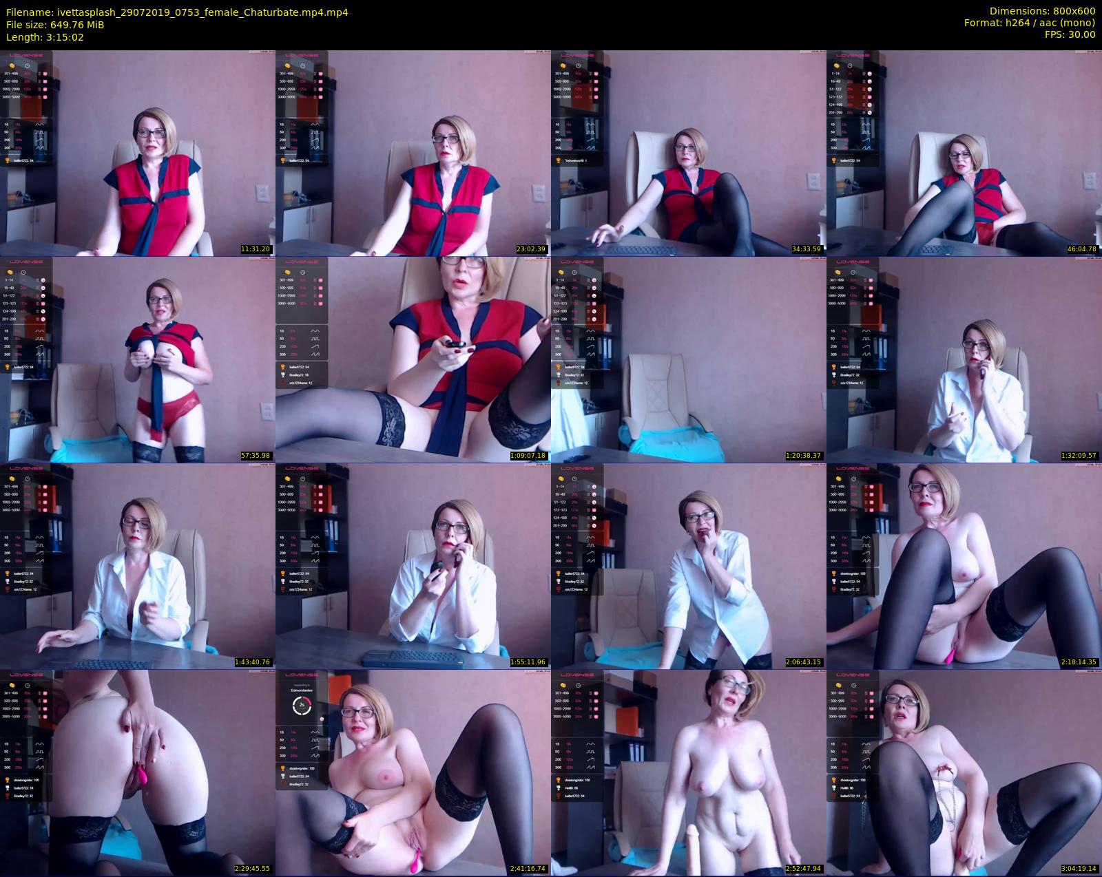ivettasplash — 196 minute Chaturbate female cam show recording, 480p, Jul 29, 2019