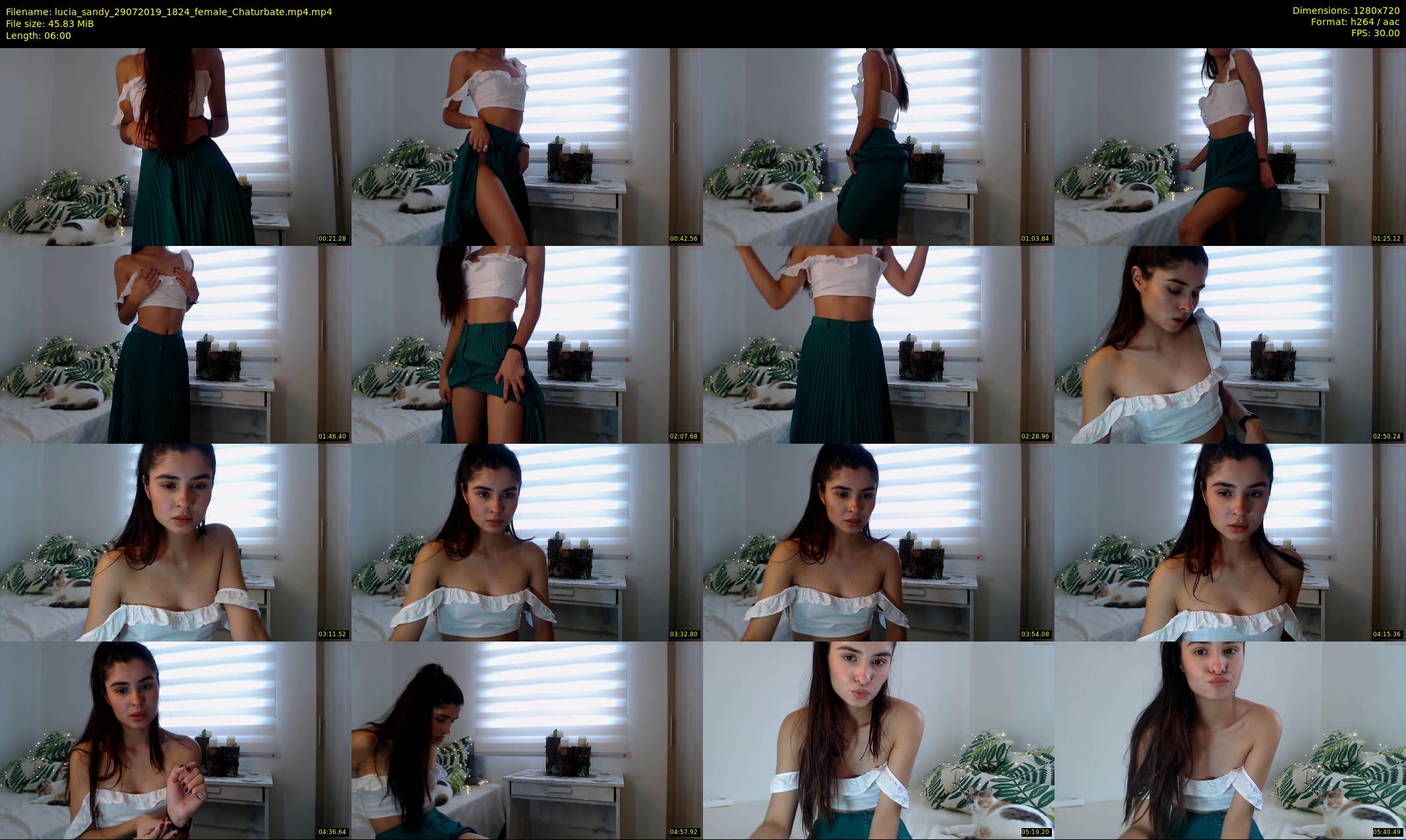 lucia_sandy — 6 minute Chaturbate female cam show recording, 720p, Jul 29, 2019