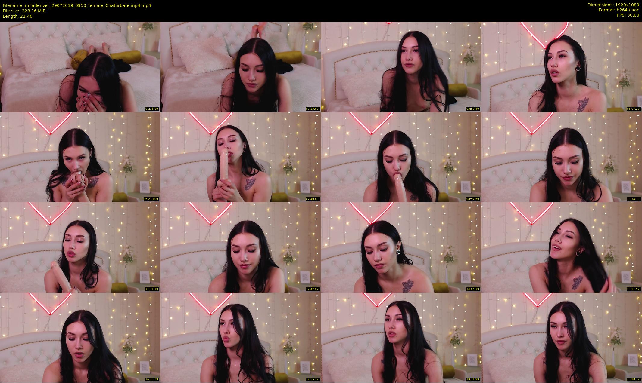 miladenver — 22 minute Chaturbate female cam show recording, 1080p, Jul 29, 2019