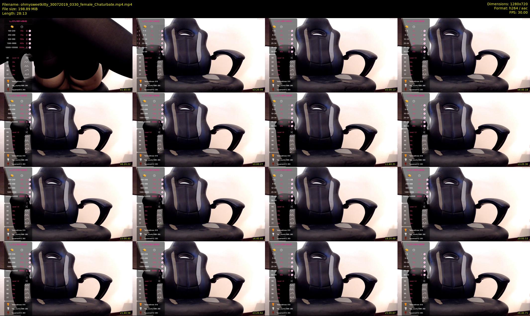 ohmysweetkitty — 29 minute Chaturbate female cam show recording, 720p, Jul 30, 2019