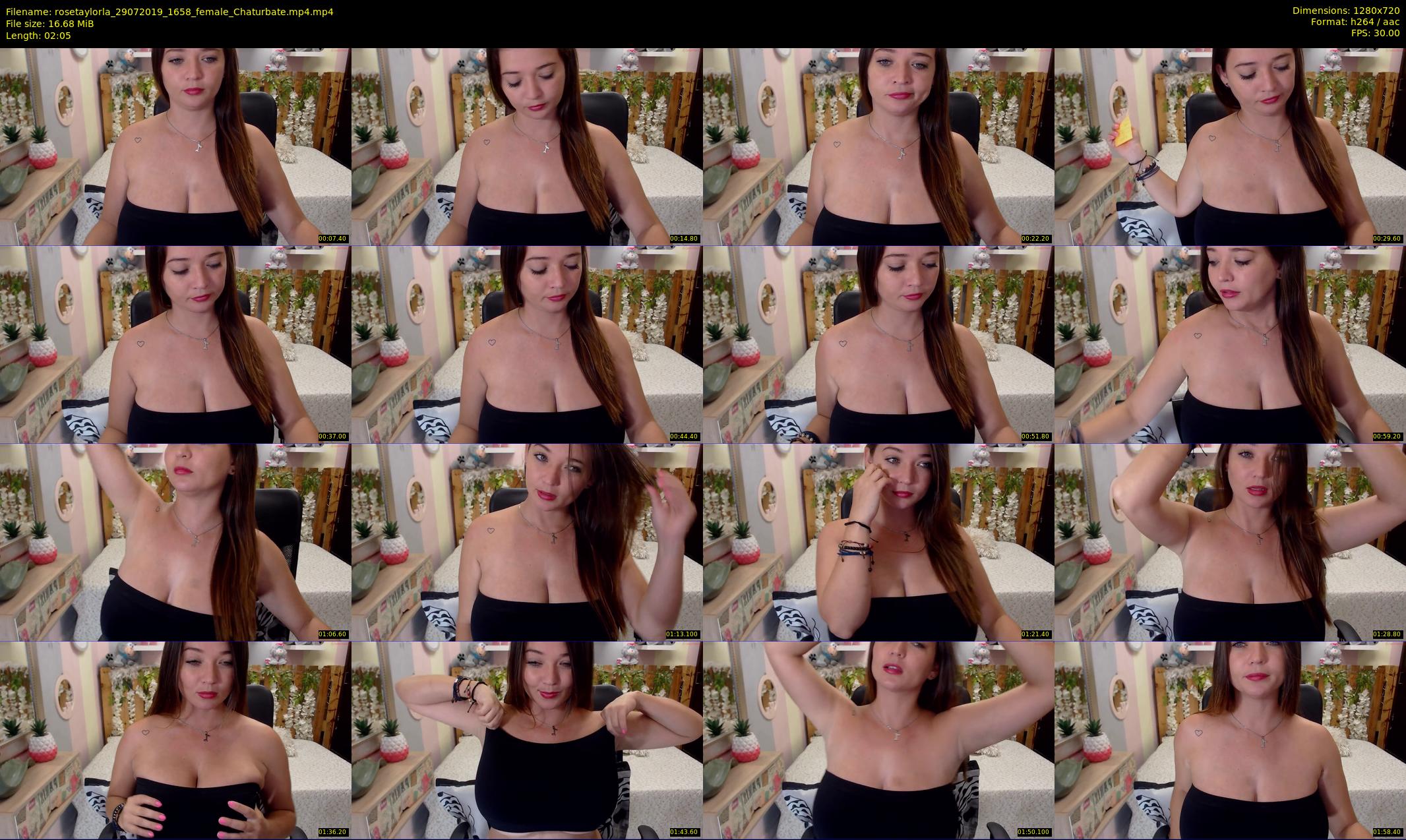 rosetaylorla — 3 minute Chaturbate female cam show recording, 720p, Jul 29, 2019