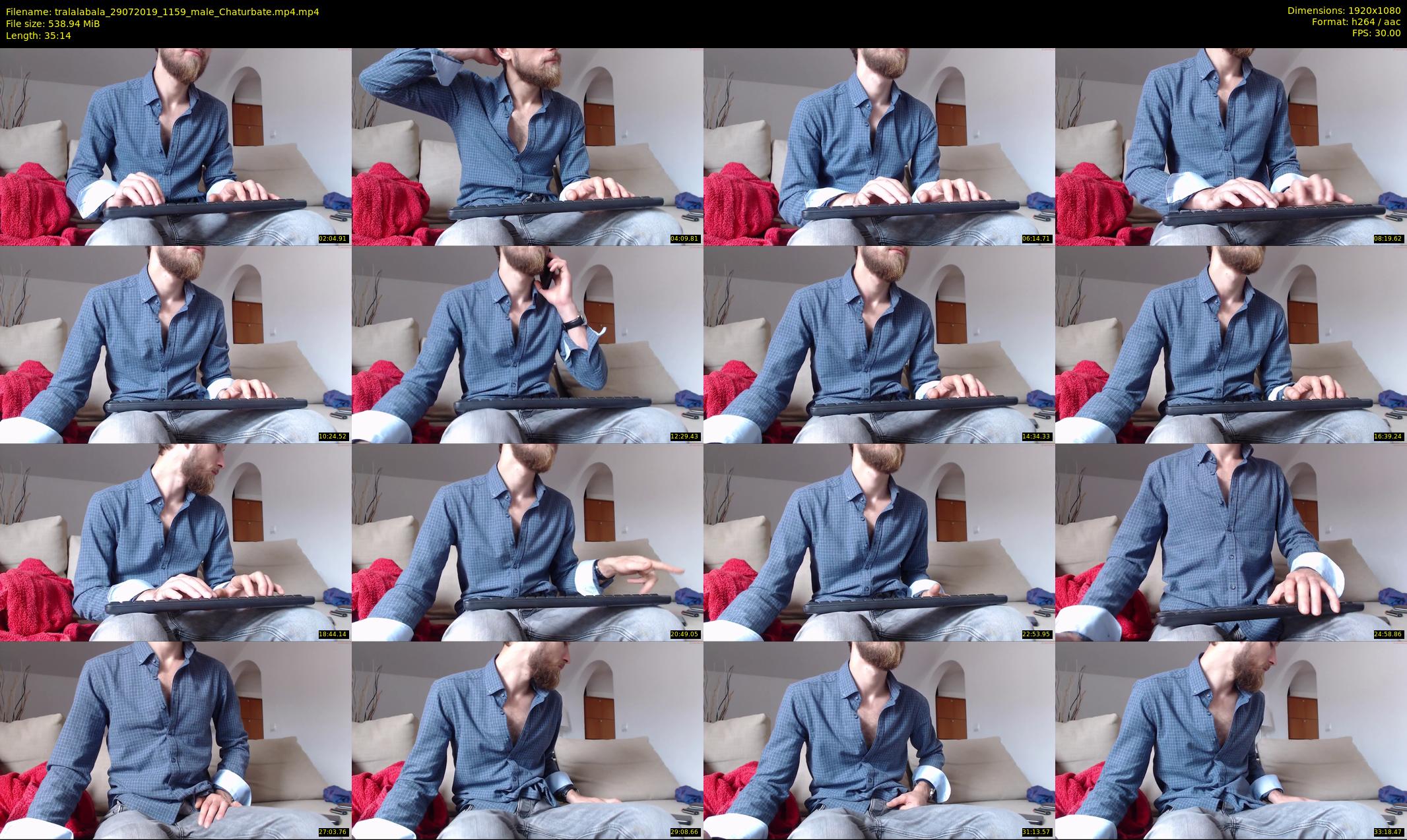 tralalabala — 36 minute Chaturbate male cam show recording, 1080p, Jul 29, 2019