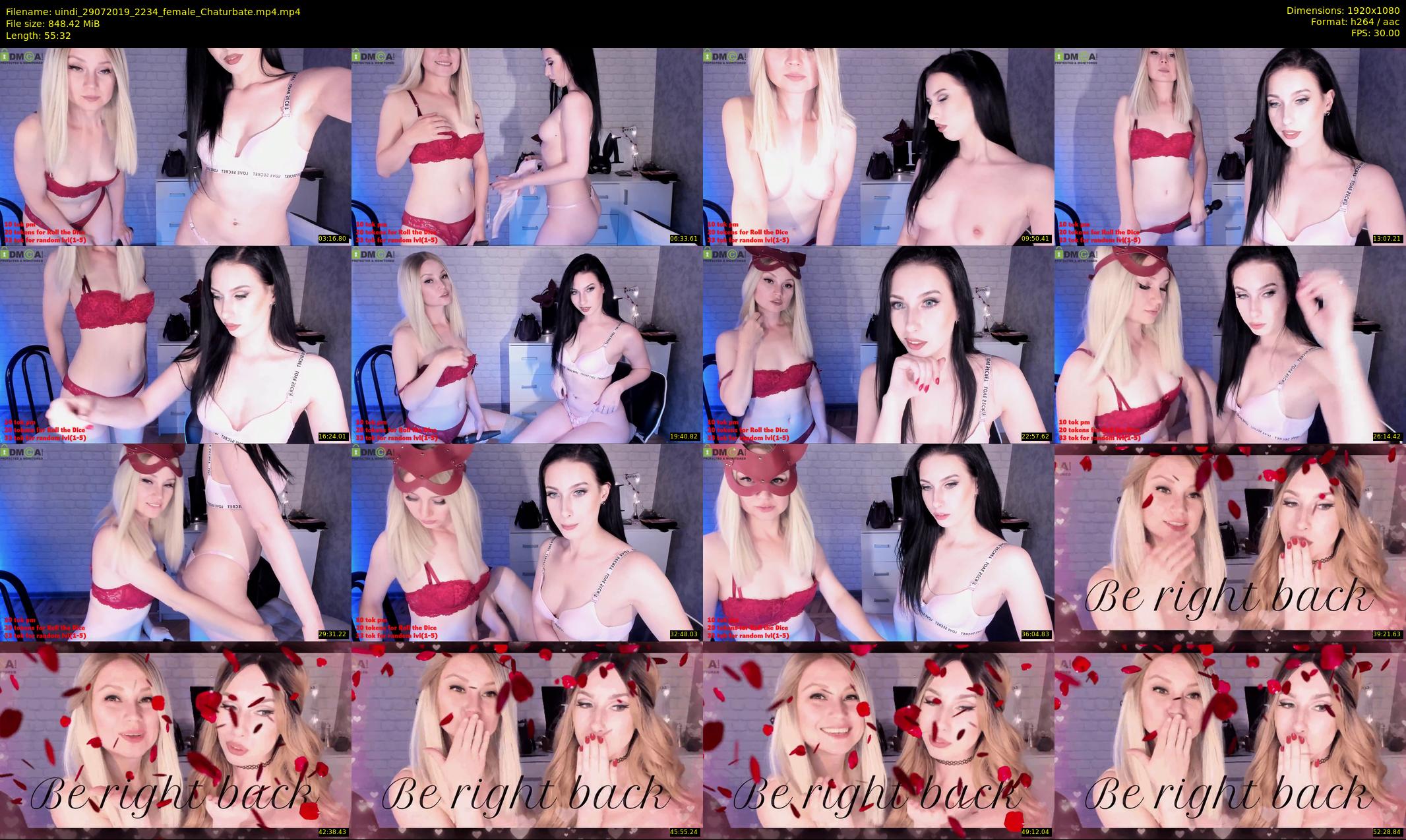 uindi — 56 minute Chaturbate female cam show recording, 1080p, Jul 29, 2019
