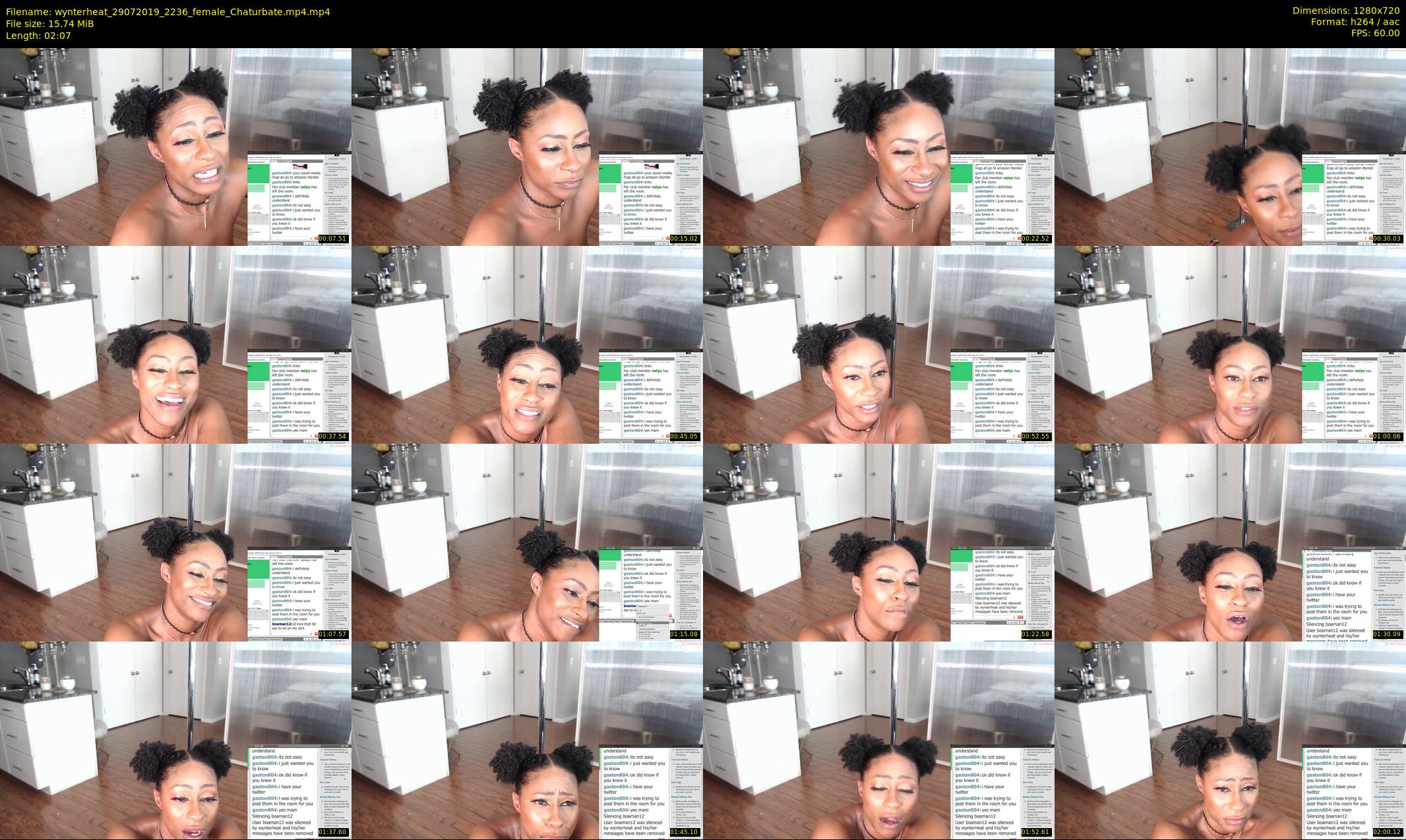 wynterheat — 3 minute Chaturbate female cam show recording, 720p, Jul 29, 2019