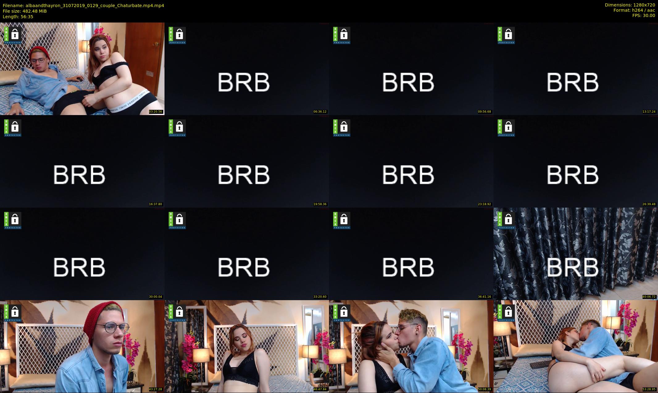 albaandthayron — 57 minute Chaturbate couple cam show recording, 720p, Jul 31, 2019