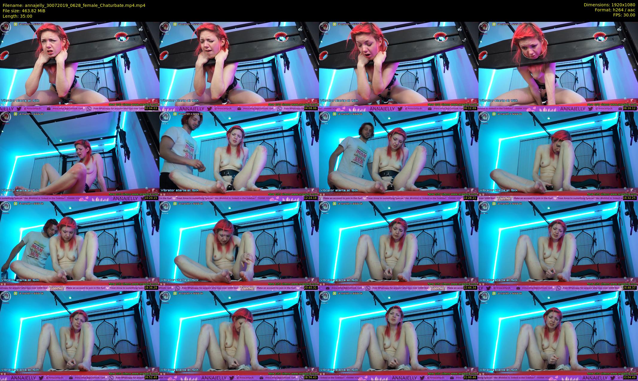 annajelly — 35 minute Chaturbate couple cam show recording, 1080p, Jul 30, 2019