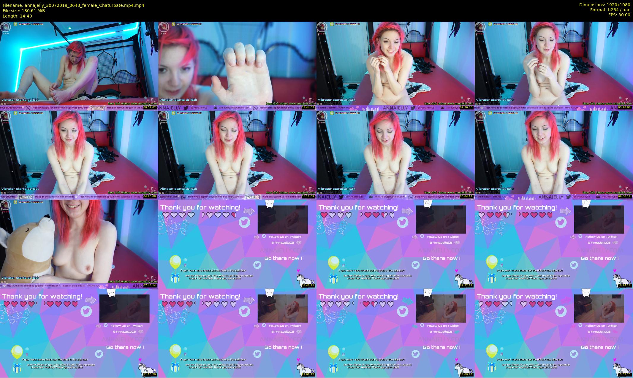 annajelly — 15 minute Chaturbate couple cam show recording, 1080p, Jul 30, 2019