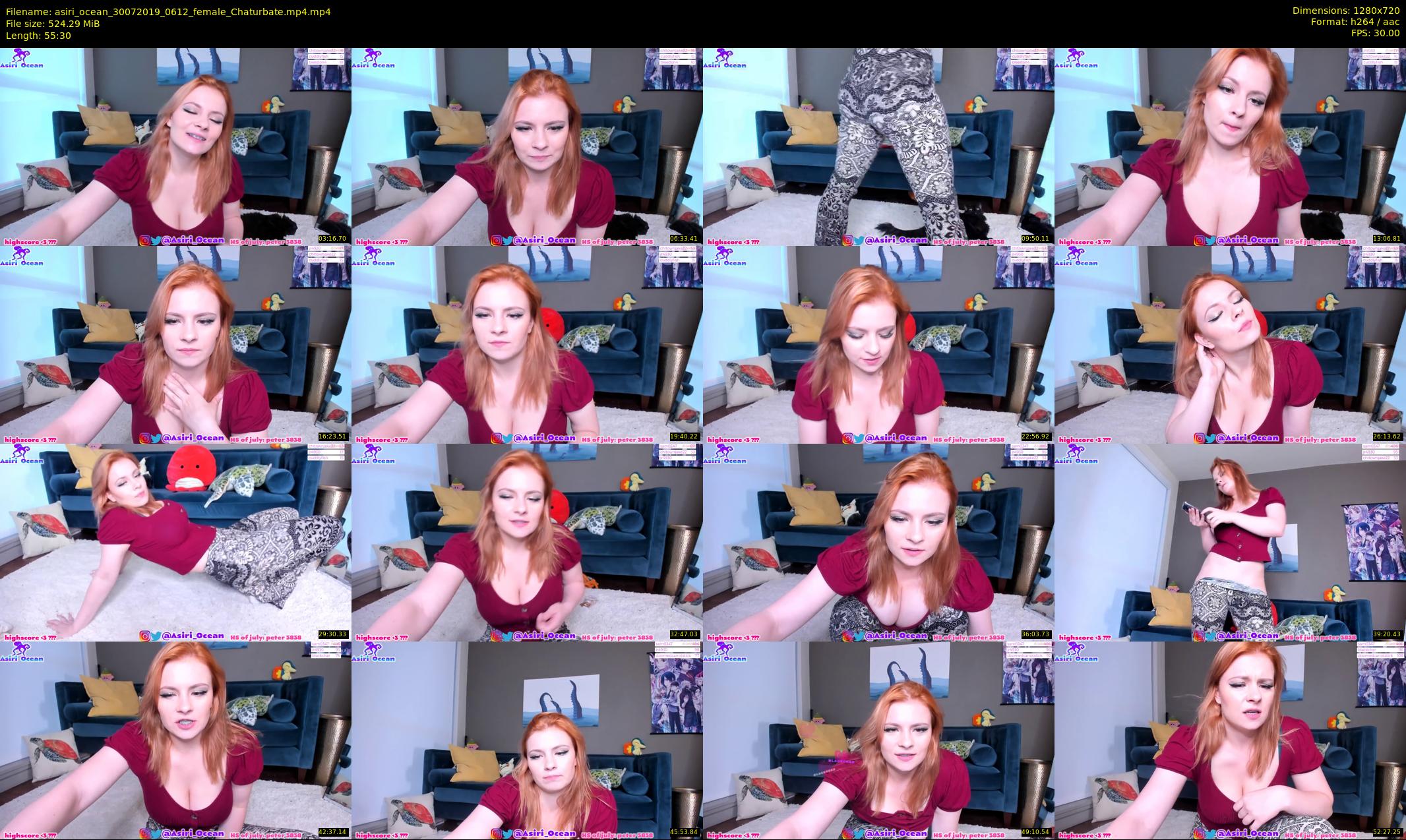 asiri_ocean — 56 minute Chaturbate female cam show recording, 720p, Jul 30, 2019
