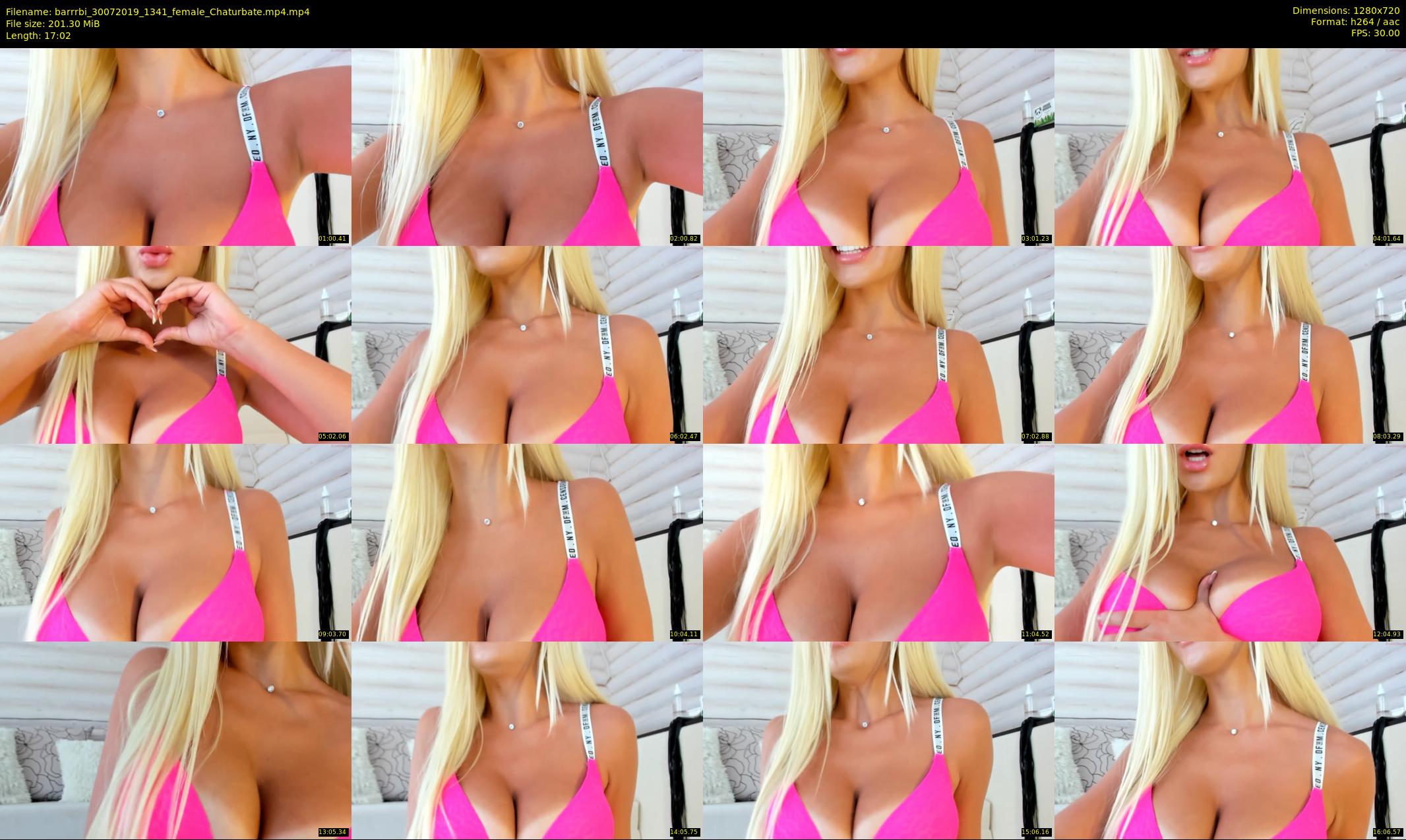 barrrbi — 18 minute Chaturbate female cam show recording, 720p, Jul 30, 2019