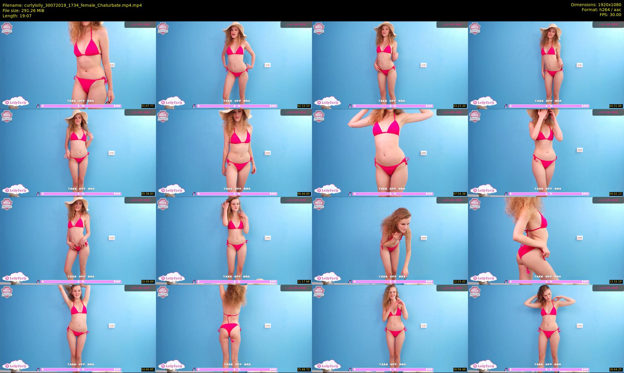 curlylolly — 20 minute Chaturbate female cam show recording, 1080p, Jul 30, 2019
