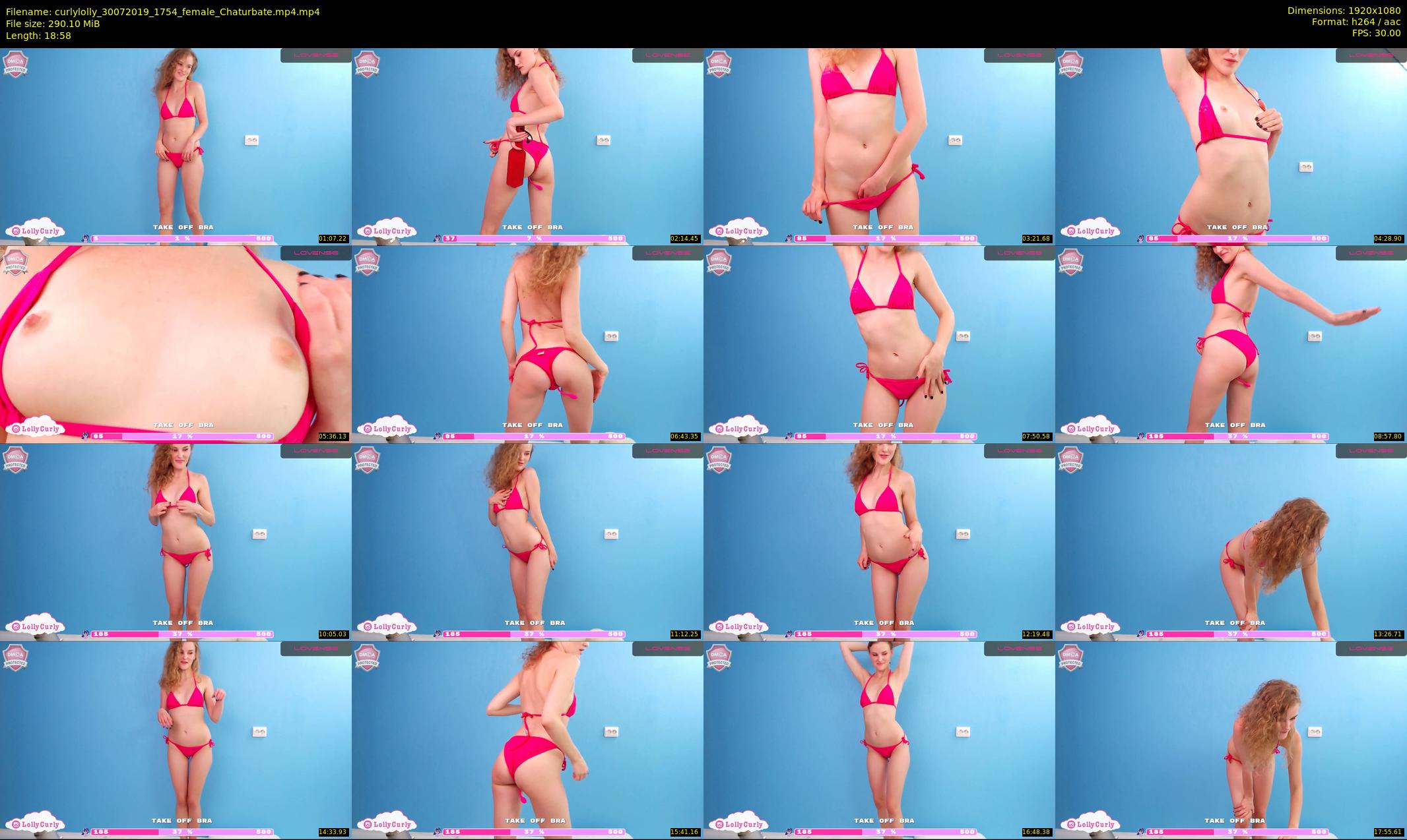 curlylolly — 19 minute Chaturbate female cam show recording, 1080p, Jul 30, 2019