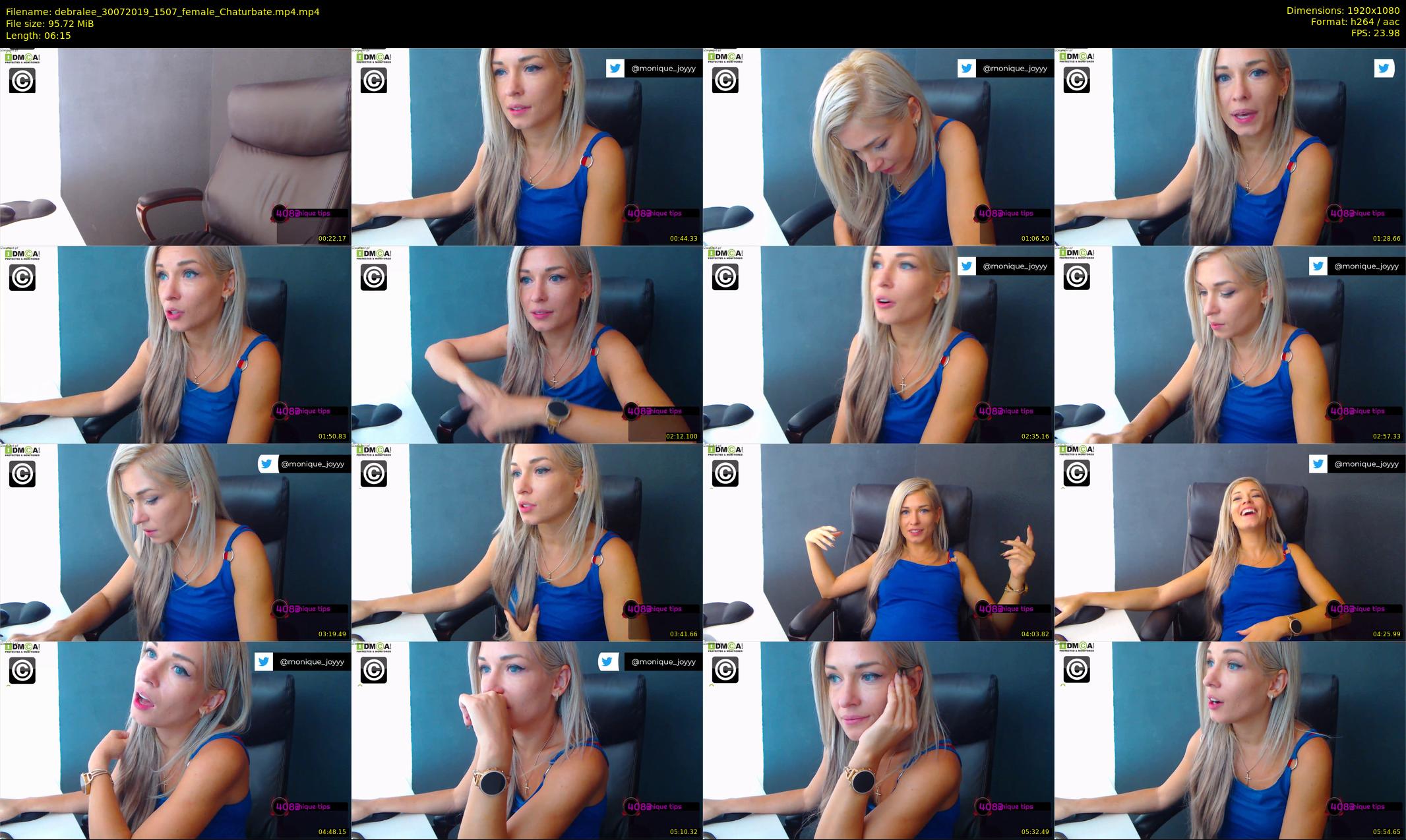 debralee — 7 minute Chaturbate female cam show recording, 1080p, Jul 30, 2019