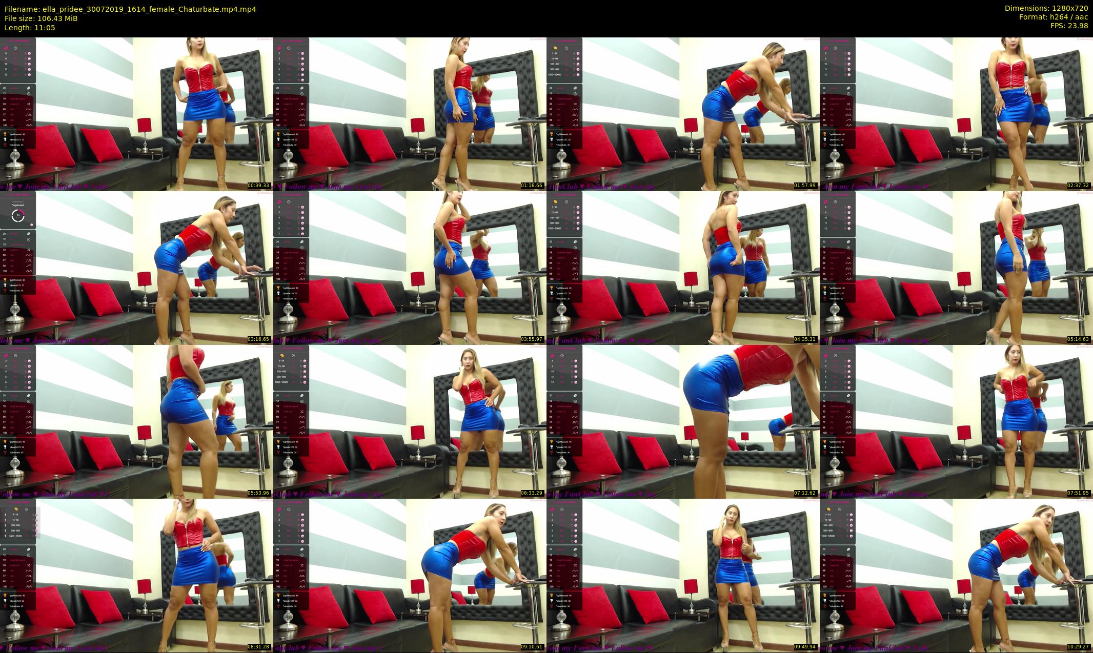 ella_pridee — 12 minute Chaturbate female cam show recording, 720p, Jul 30, 2019