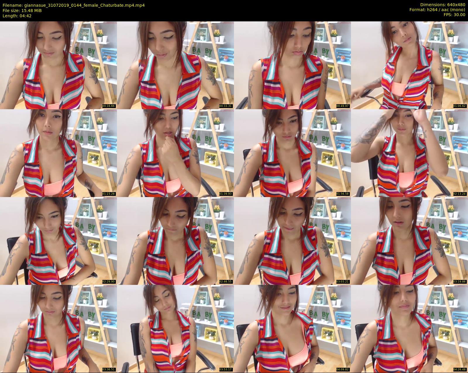 giannasue — 5 minute Chaturbate female cam show recording, 480p, Jul 31, 2019