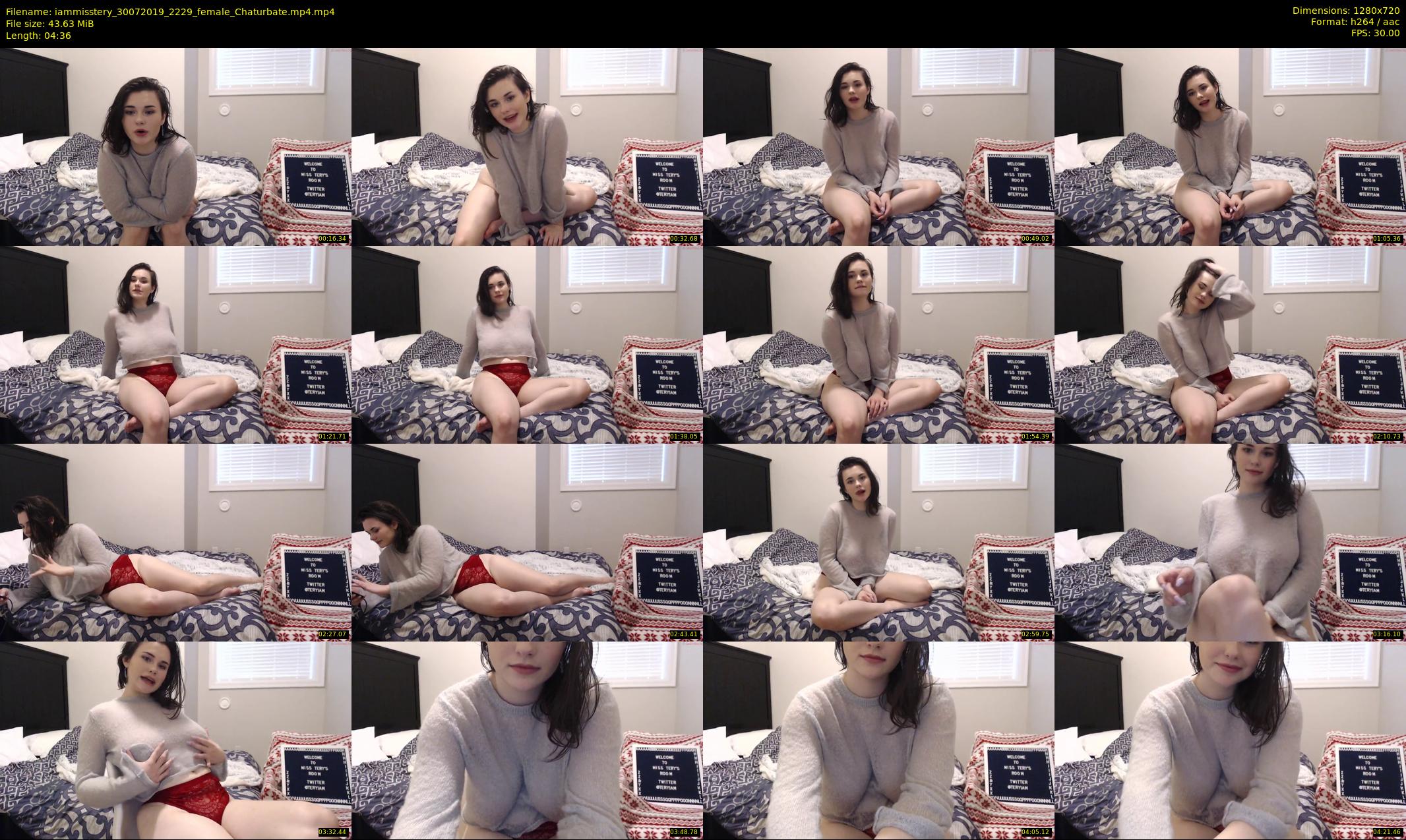 iammisstery — 5 minute Chaturbate female cam show recording, 720p, Jul 30, 2019
