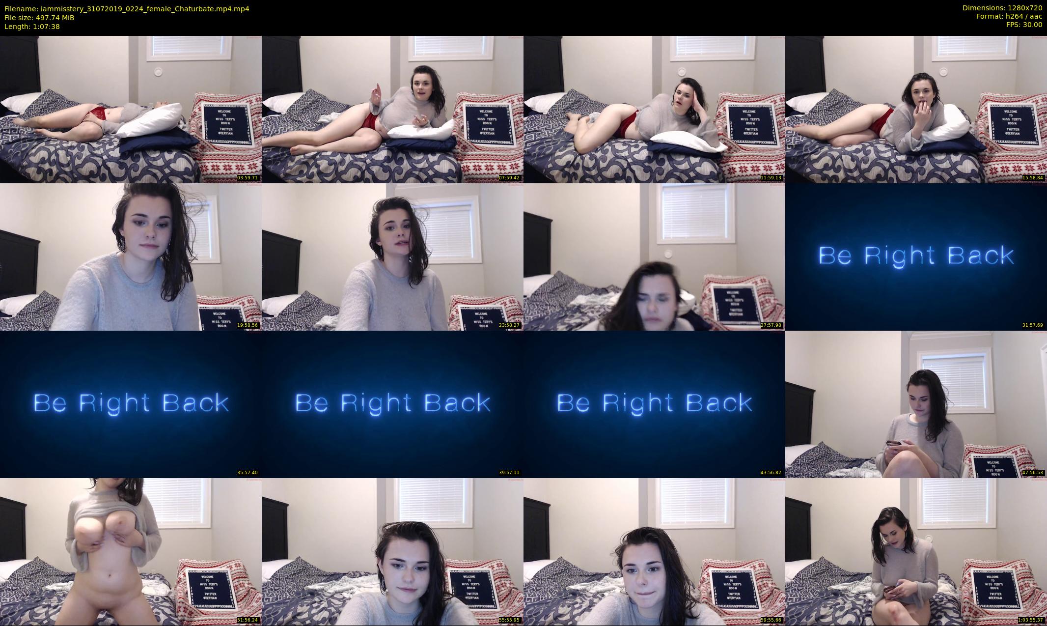 iammisstery — 68 minute Chaturbate female cam show recording, 720p, Jul 31, 2019
