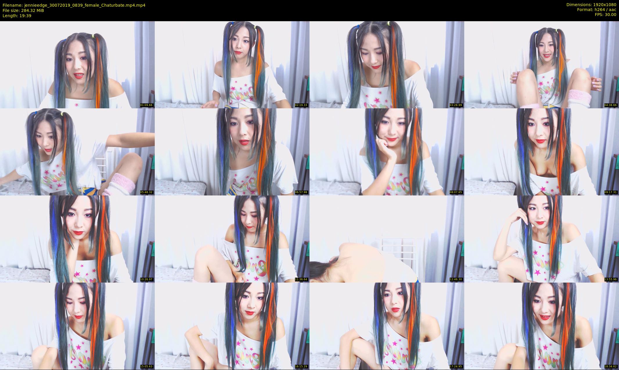 jennieedge — 20 minute Chaturbate female cam show recording, 1080p, Jul 30, 2019